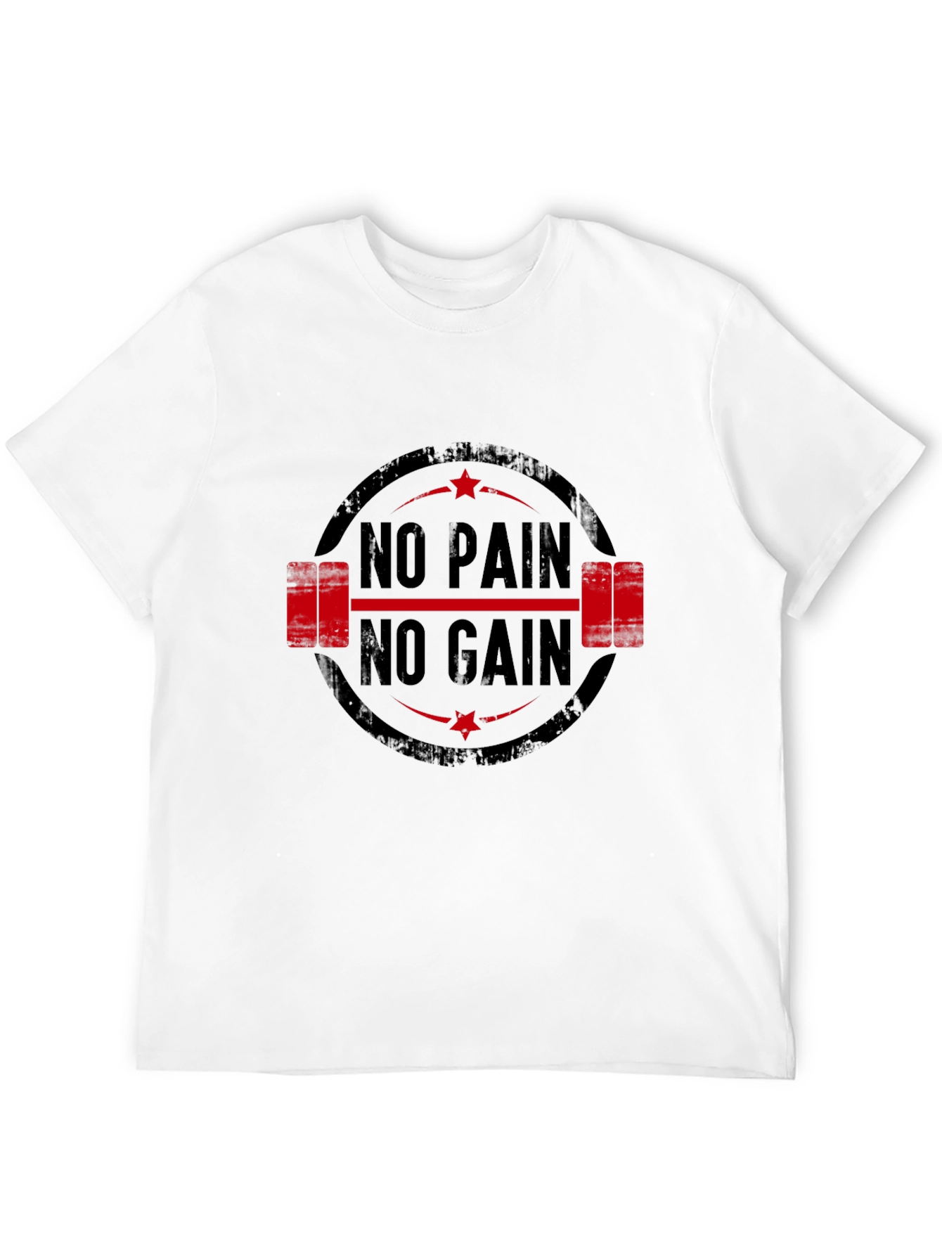 Black No Pain No Gain Gym T-Shirt view 12