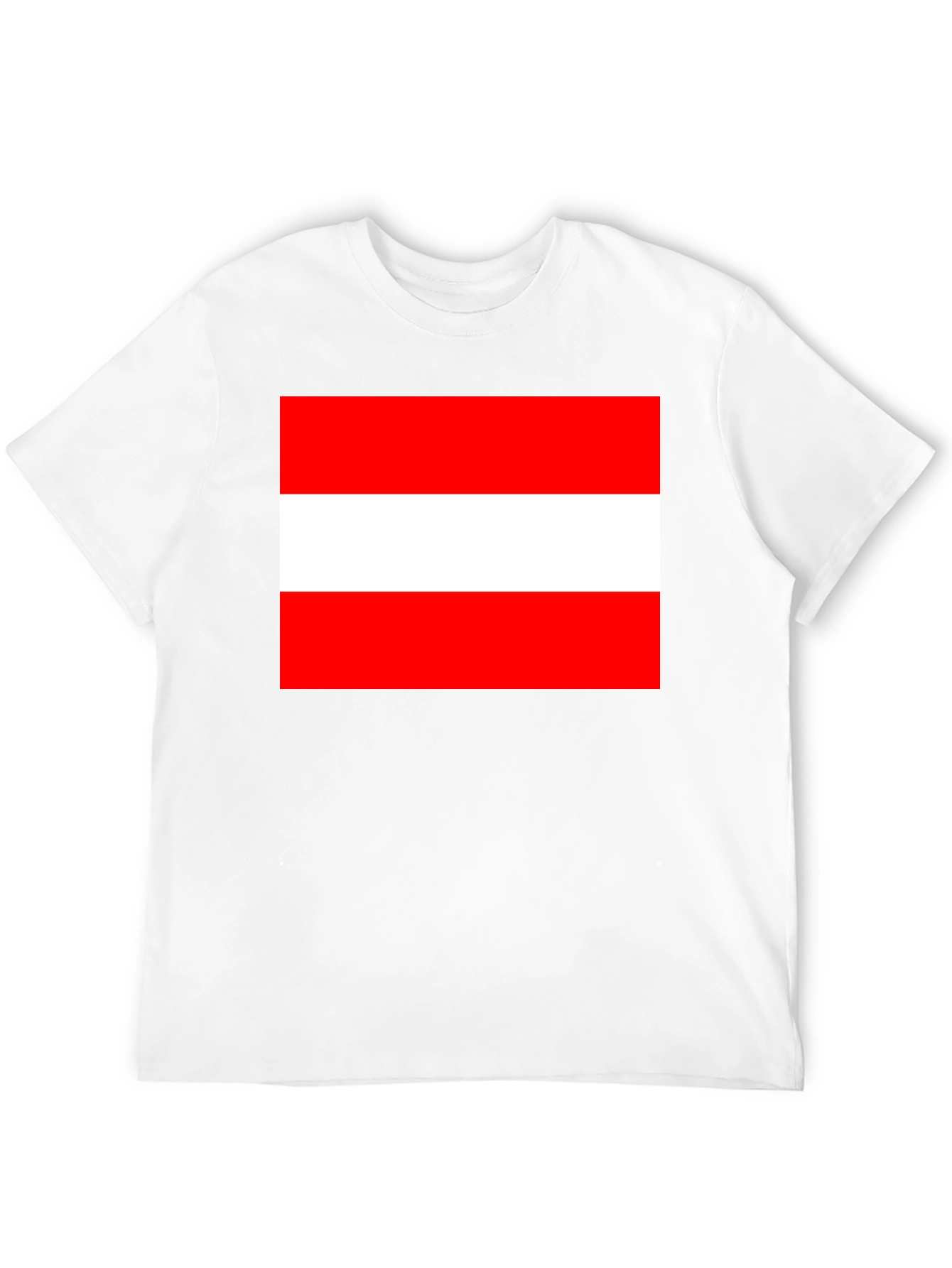 Austria Flag T-Shirt - Black Cotton Tee - 12