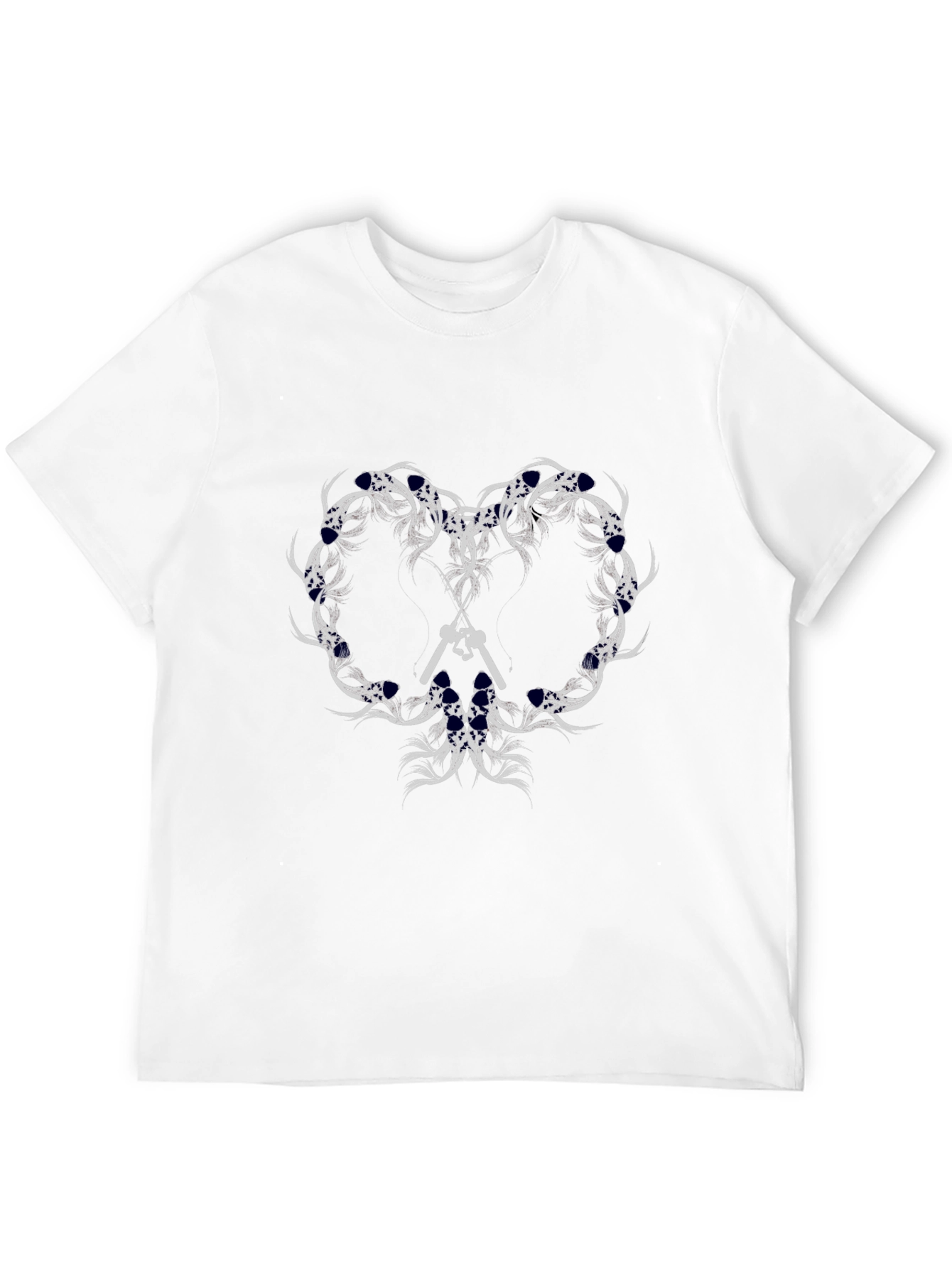 Black Unique Drum Set Graphic Black T-Shirt view 12