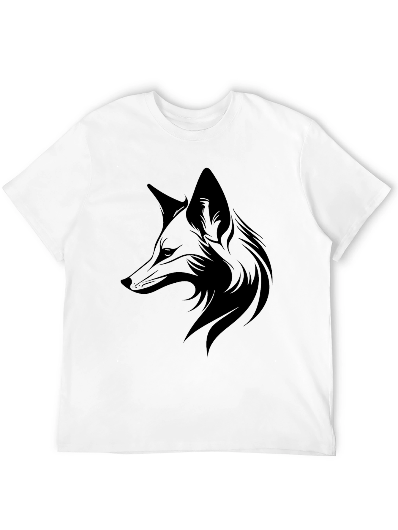 Black Men's Black Fox Graphic Tee - Stylish & Unique view 12