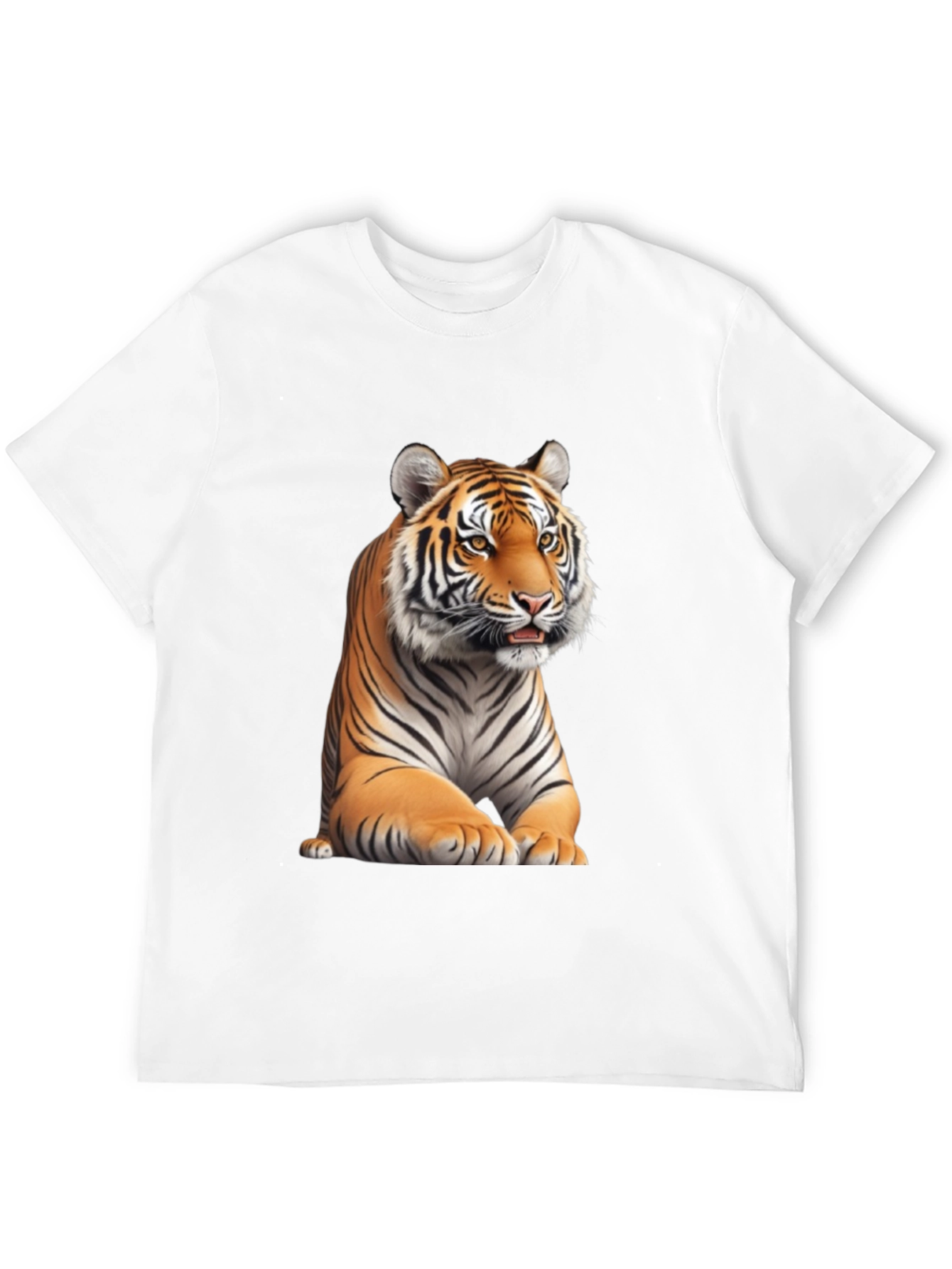Black Tiger Graphic Tee - Black Cotton Blend view 12