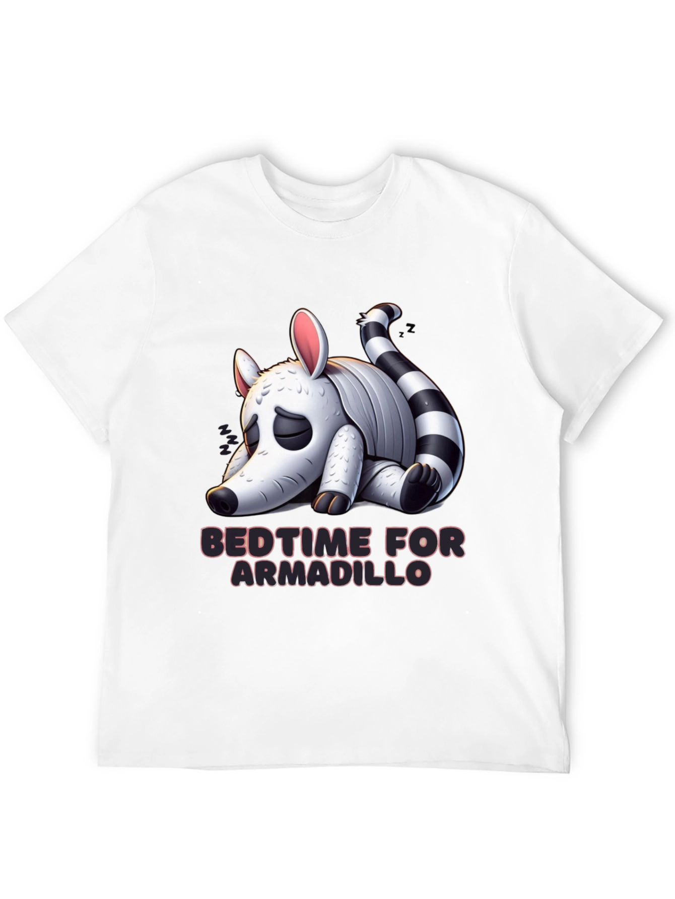 Black Bedtime for Armadillo Graphic Tee - Black view 12