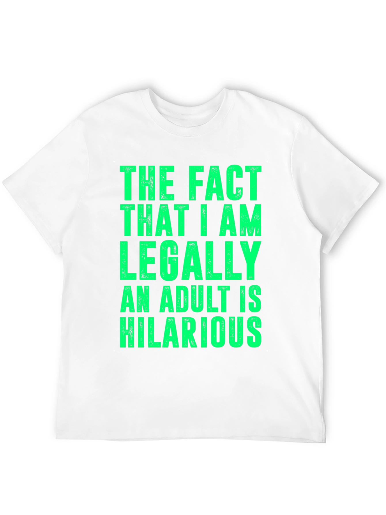 Black Hilarious Adult Humor T-Shirt - Legally Adult view 12