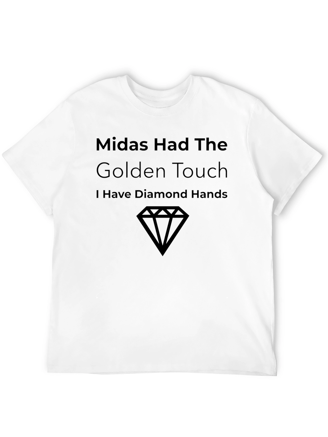 Black Midas Golden Touch Diamond Hands Graphic Tee view 12