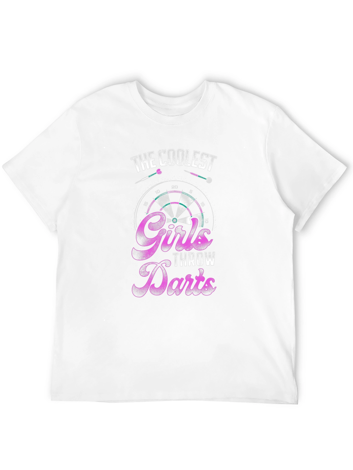 Black Coolest Girls Throw Darts Black Graphic Tee view 12