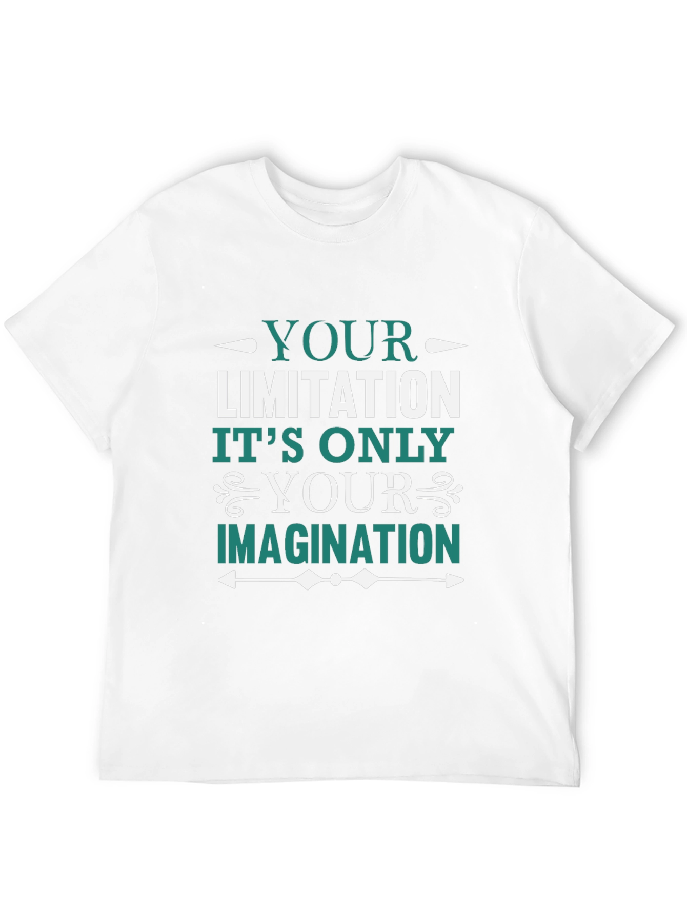 Black Motivational Graphic Tee - Imagination Quote view 12