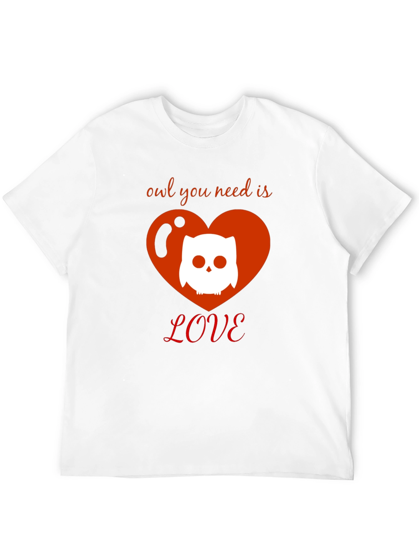 Black Owl You Need Is Love T-Shirt - Cute Graphic Tee view 12