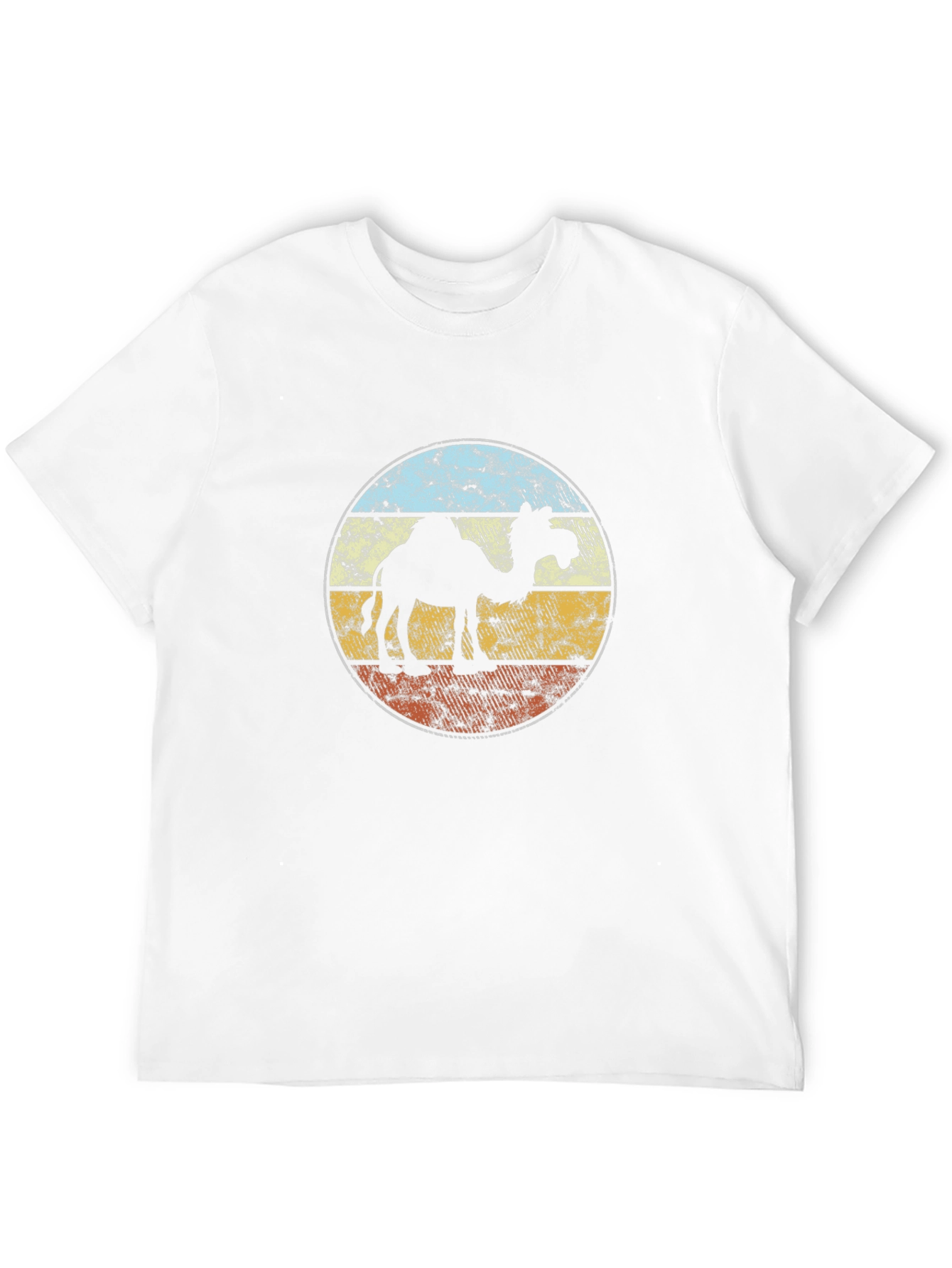Black Retro Camel T-Shirt - Vintage Style Desert Graphic Tee view 12