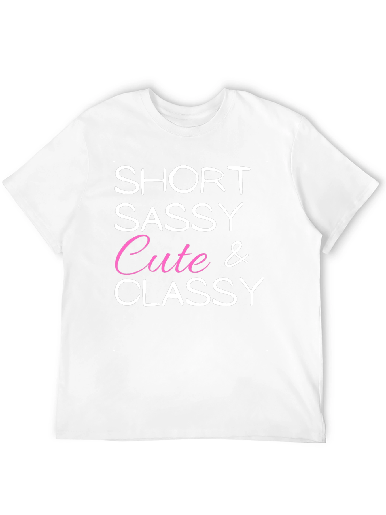 Black Short Sassy Cute & Classy Graphic Tee view 12