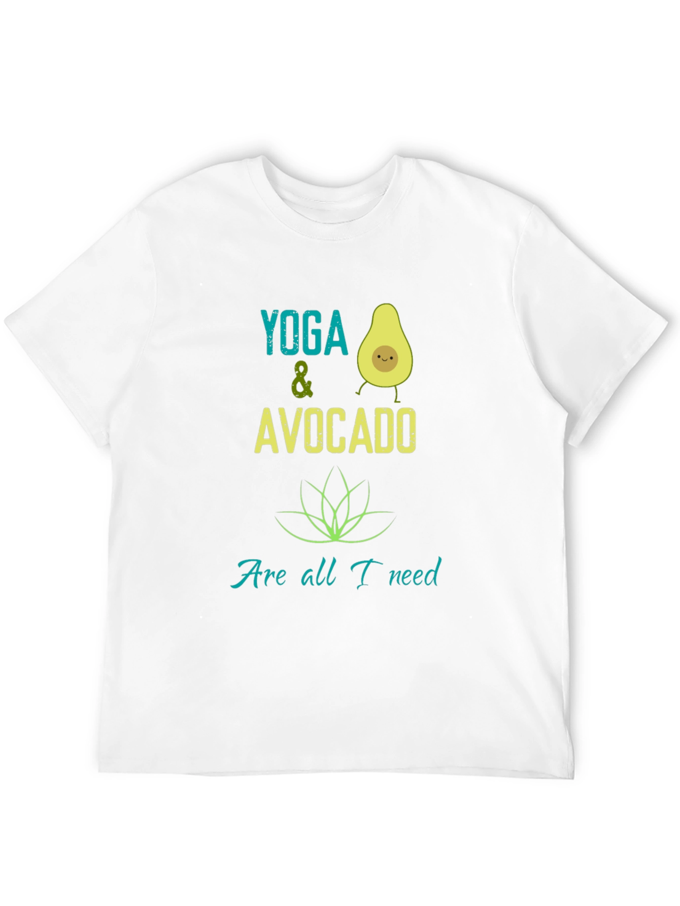 Black Yoga & Avocado T-Shirt - Trendy Graphic Tee view 12