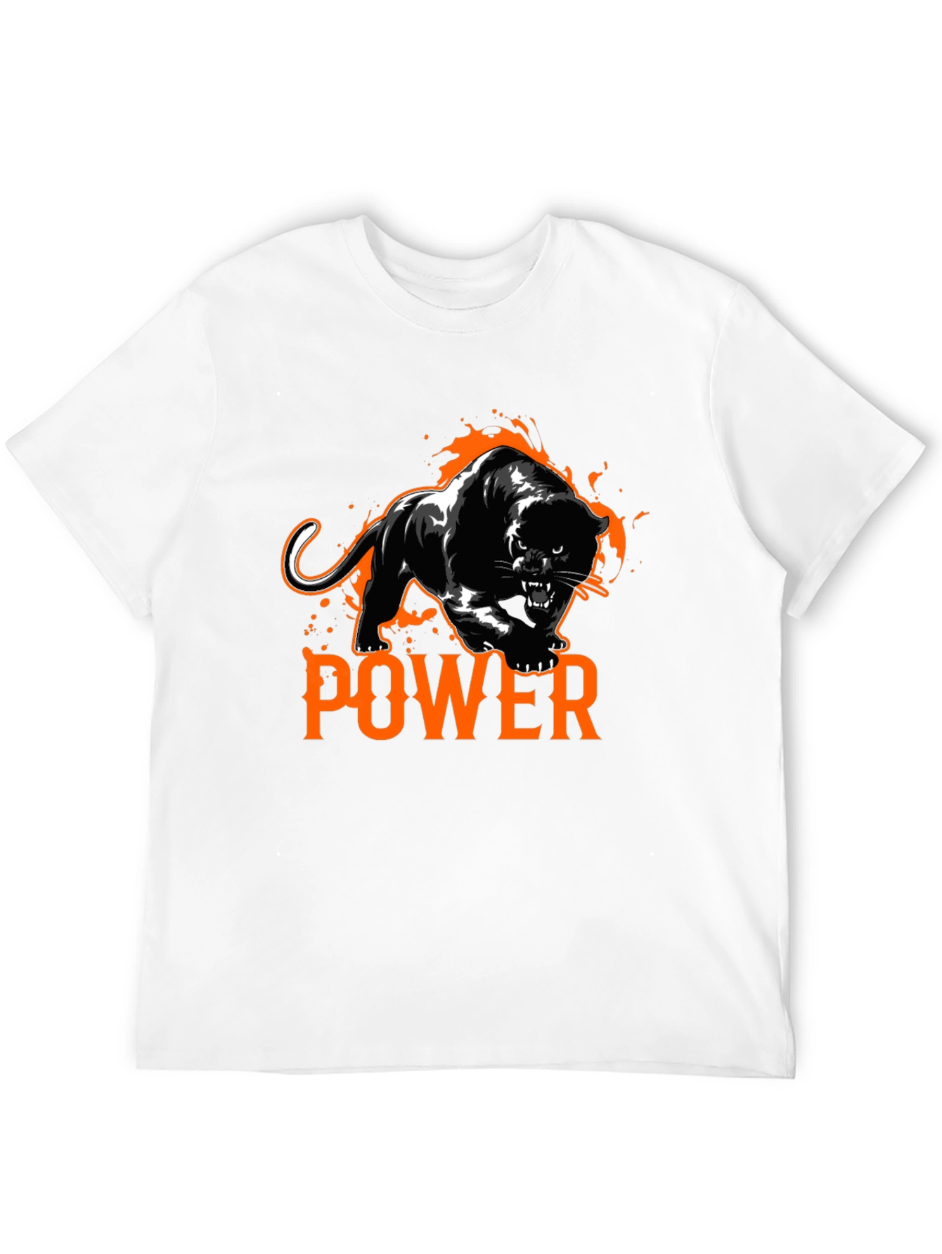Black Power Panther Graphic Tee - Black T-Shirt view 12