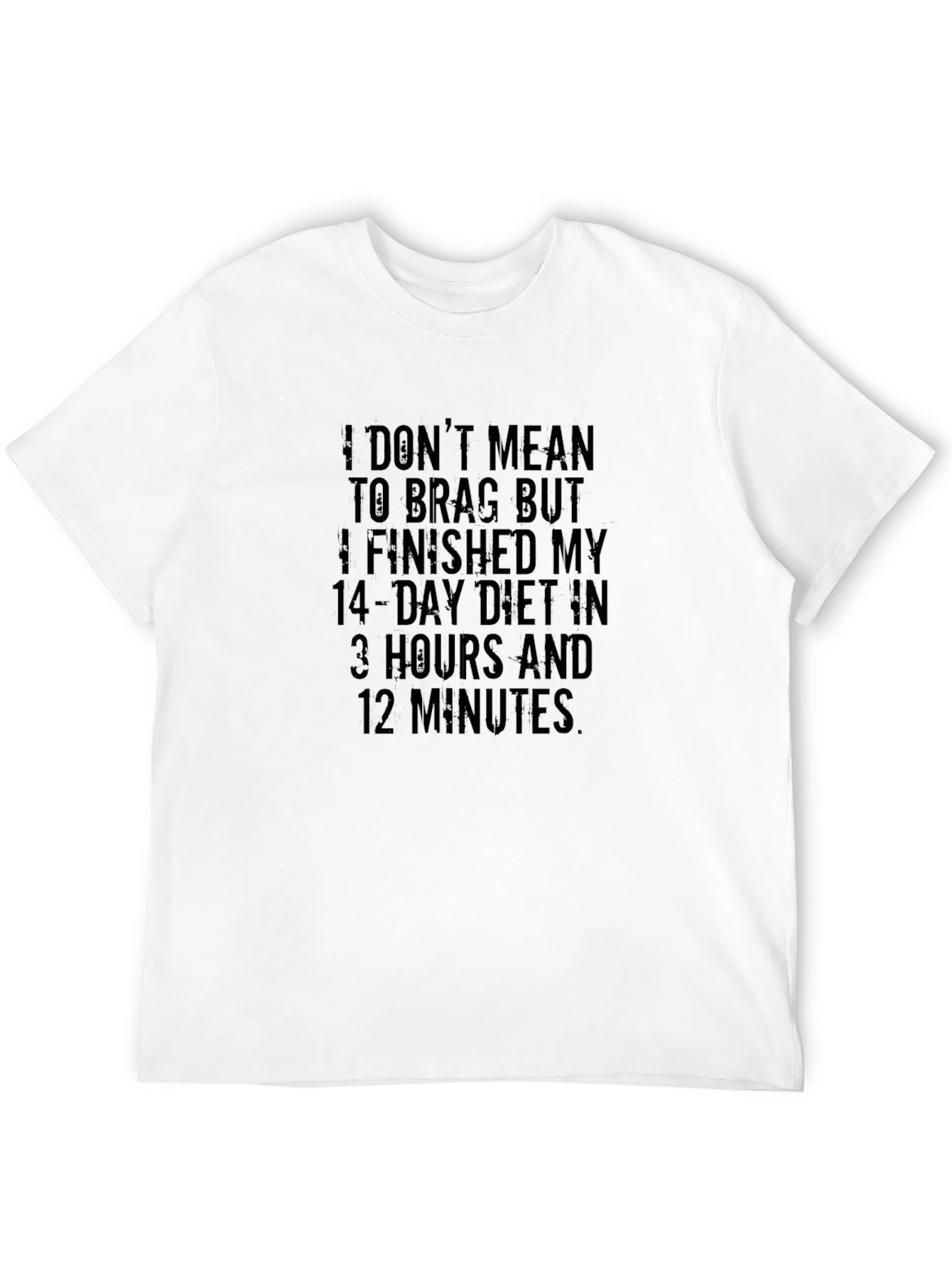 Black Funny Diet T-Shirt - I Finished My 14-Day Diet view 12