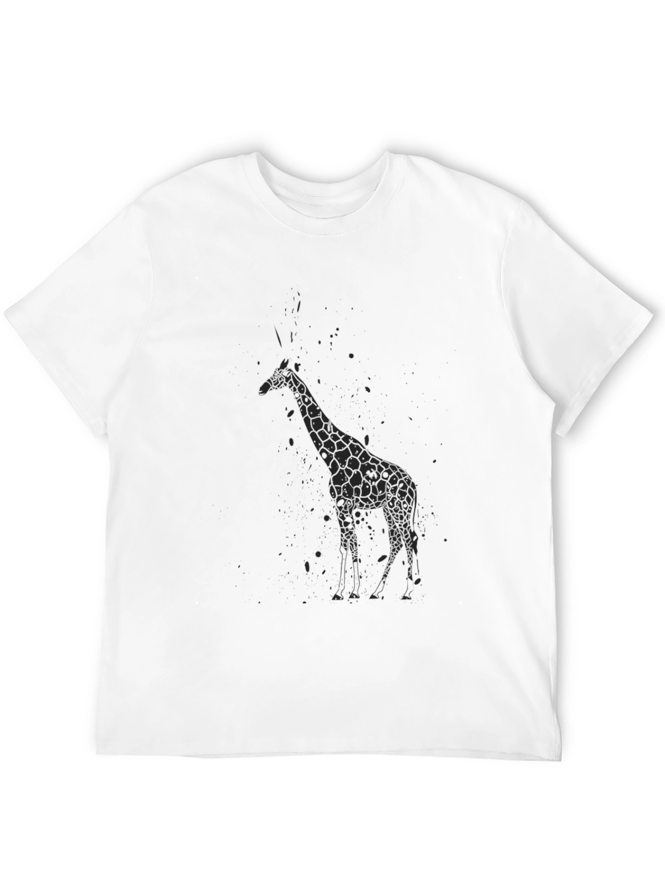 Black Black Giraffe Graphic T-Shirt - Men's Style view 12