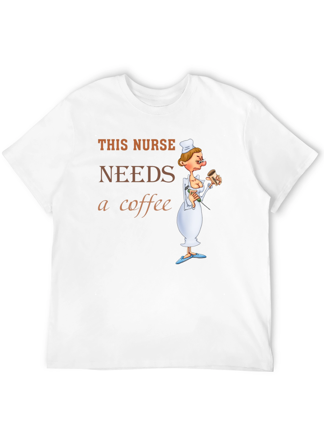 Black This Nurse Needs Coffee T-Shirt Funny Gift view 12