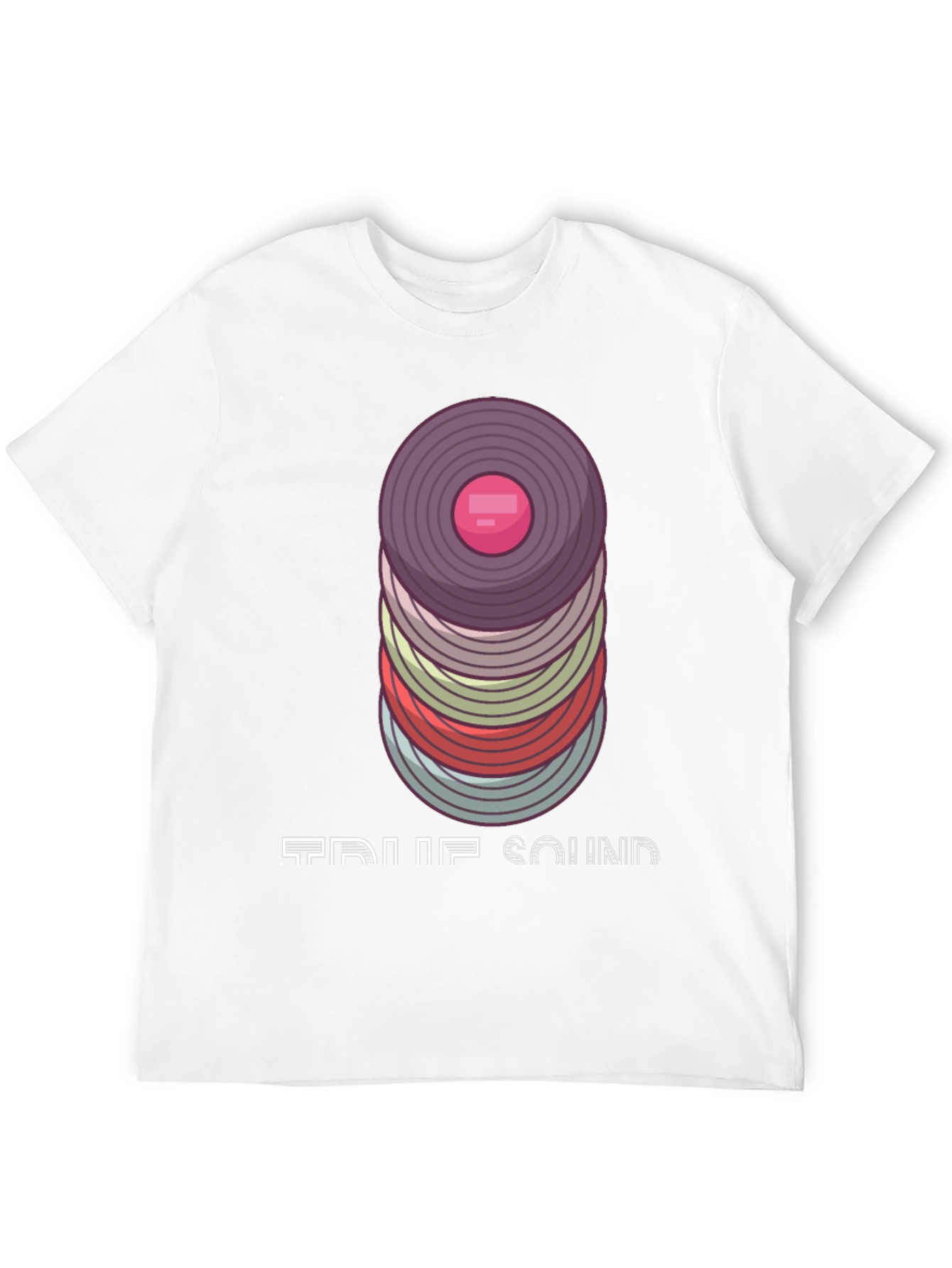 Black Vintage Vinyl Record Stack T-Shirt - Music Lover's Tee view 12