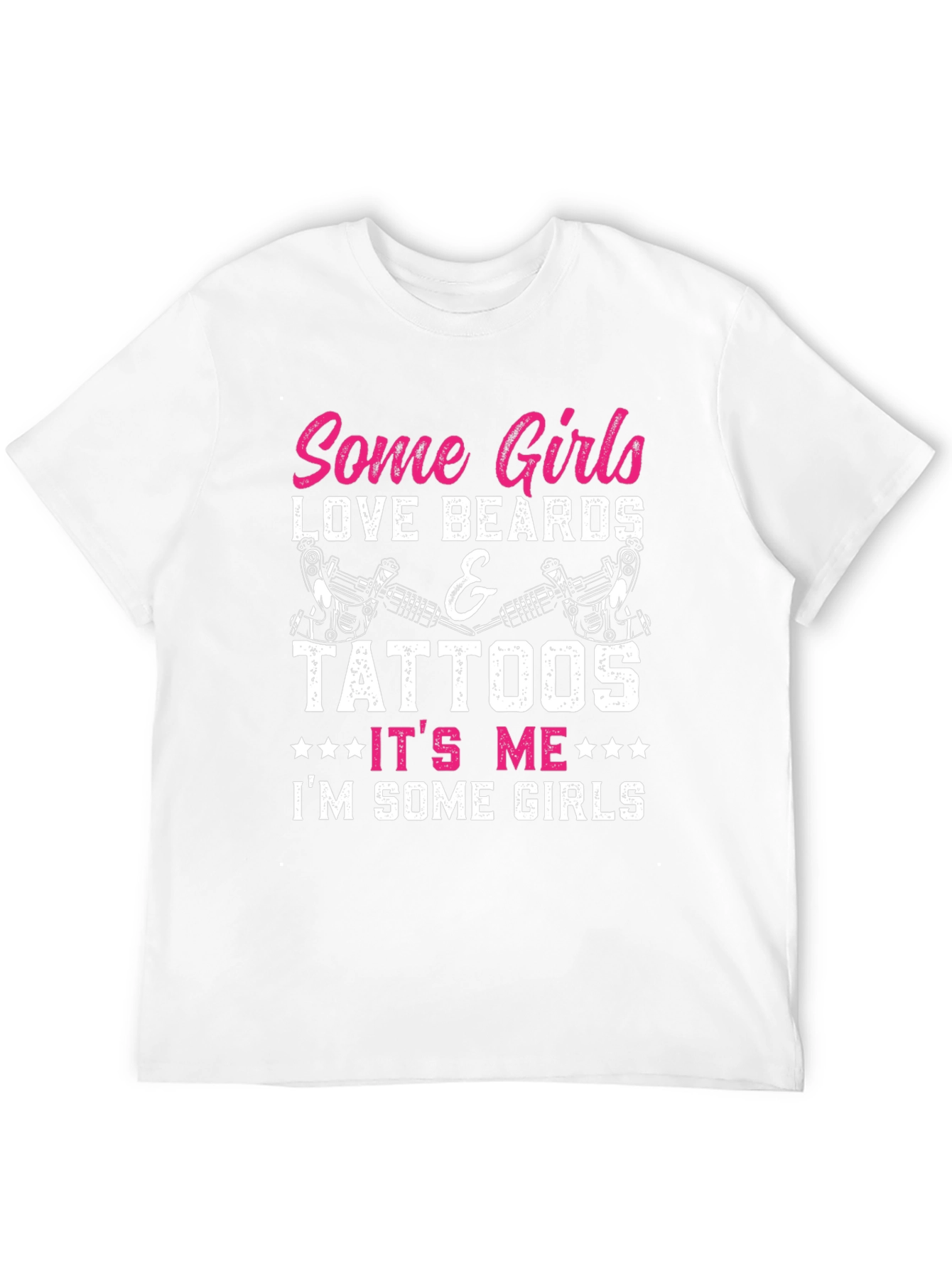 Black Some Girls Love Beards & Tattoos Graphic Tee view 12