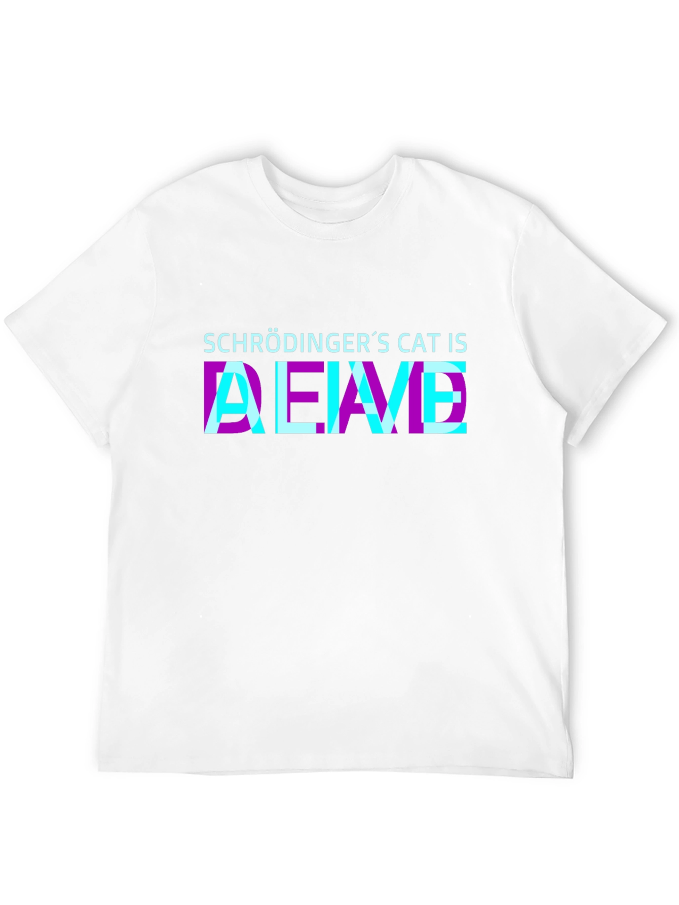 Black Schrödinger's Cat Is Alive T-Shirt view 12