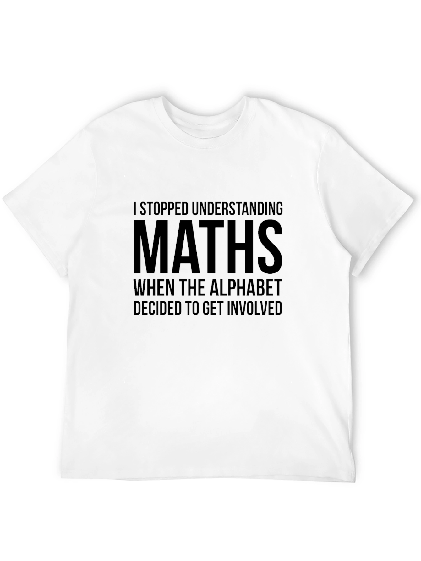 Black Math Humor Graphic T-Shirt view 12