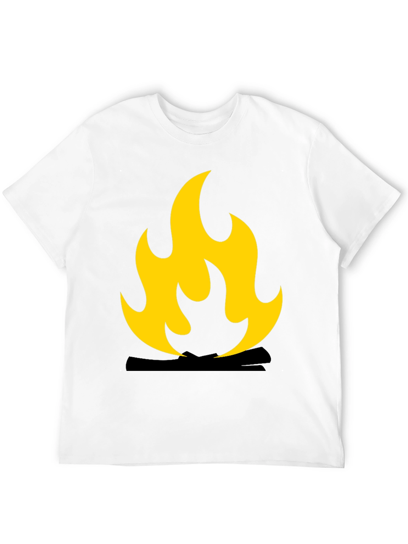 Black Flame Graphic Black T-Shirt view 12