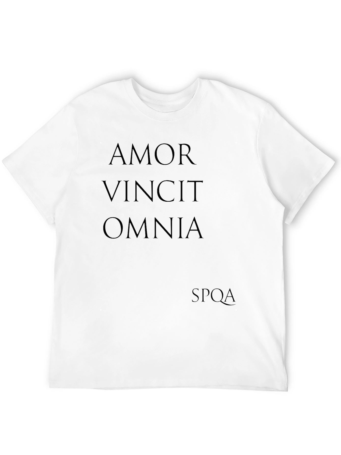 Black Amor Vincit Omnia Men's T-Shirt view 12