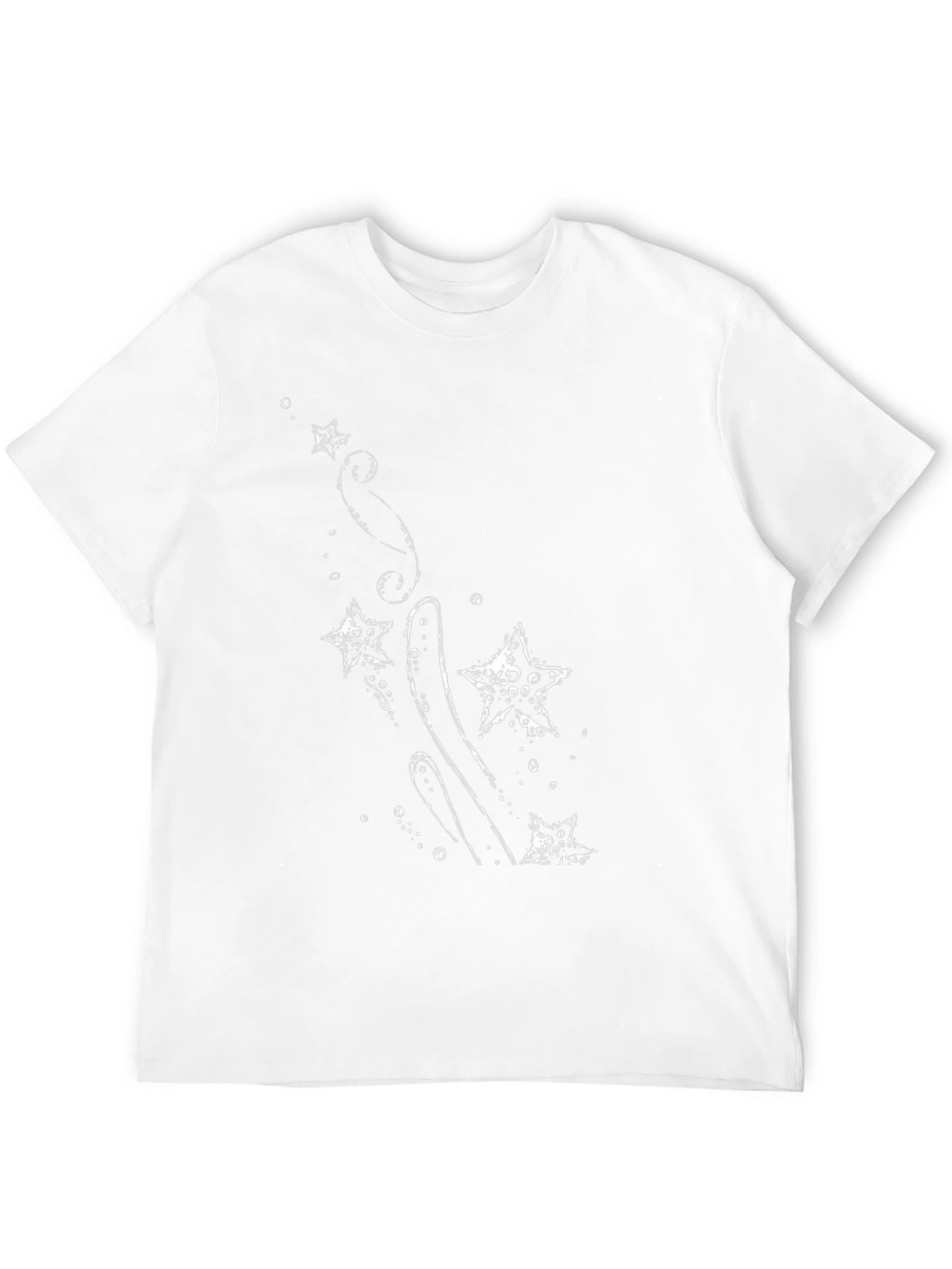 Black Black T-Shirt with Starfish Graphic view 12