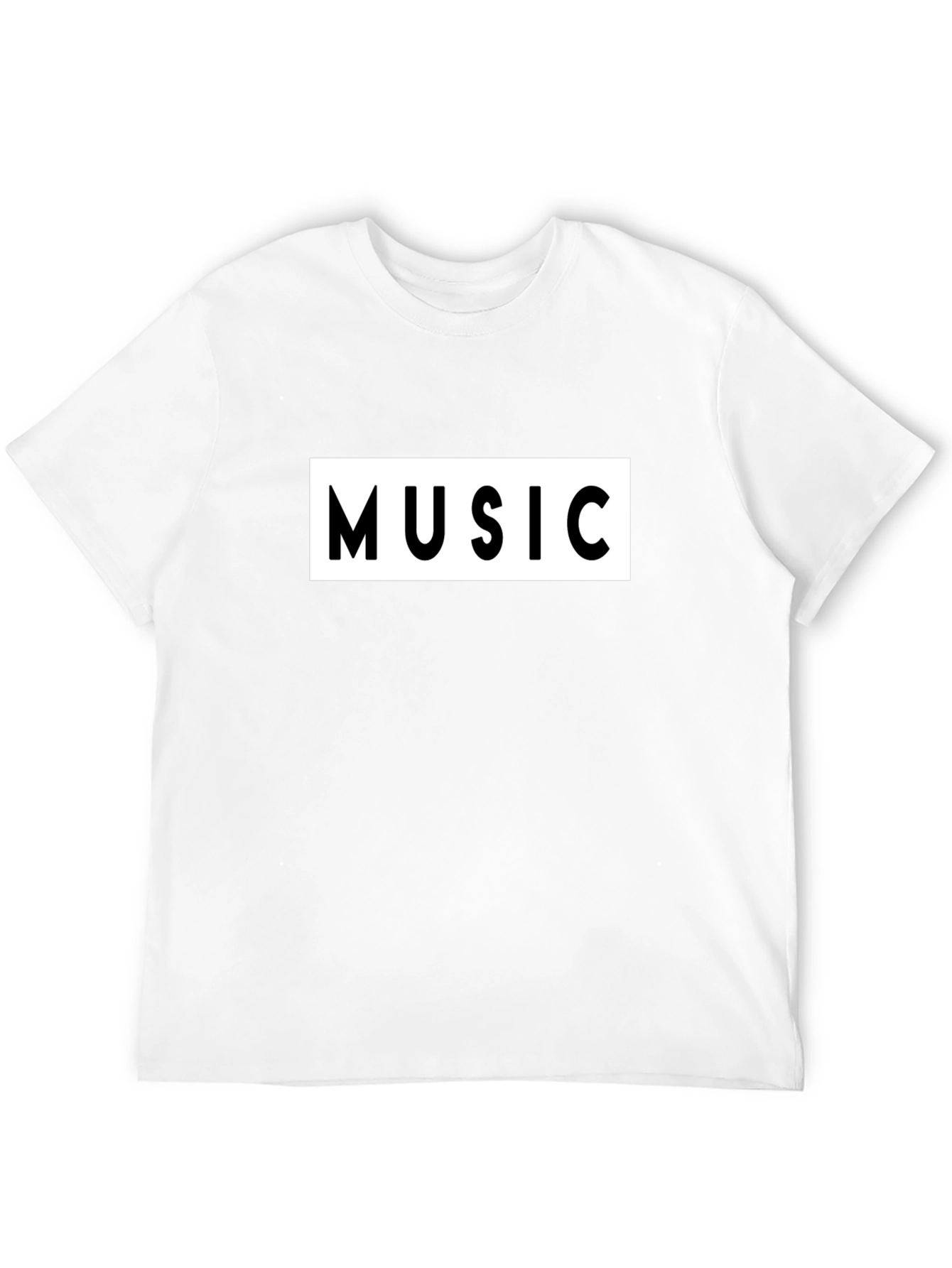 Black Music Graphic Tee - Black Cotton T-Shirt view 12