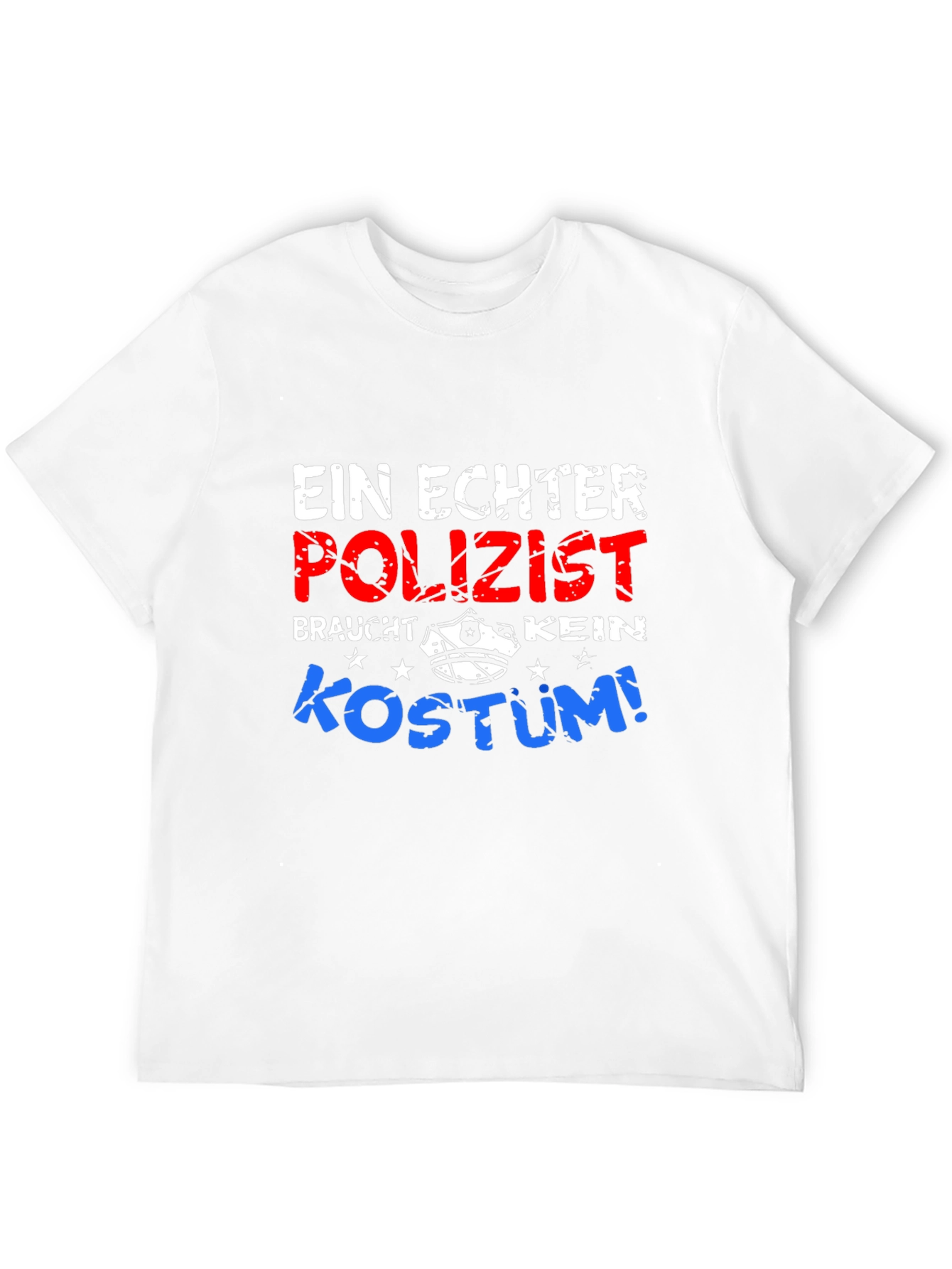 Black Ein Echter Polizist T-Shirt view 12