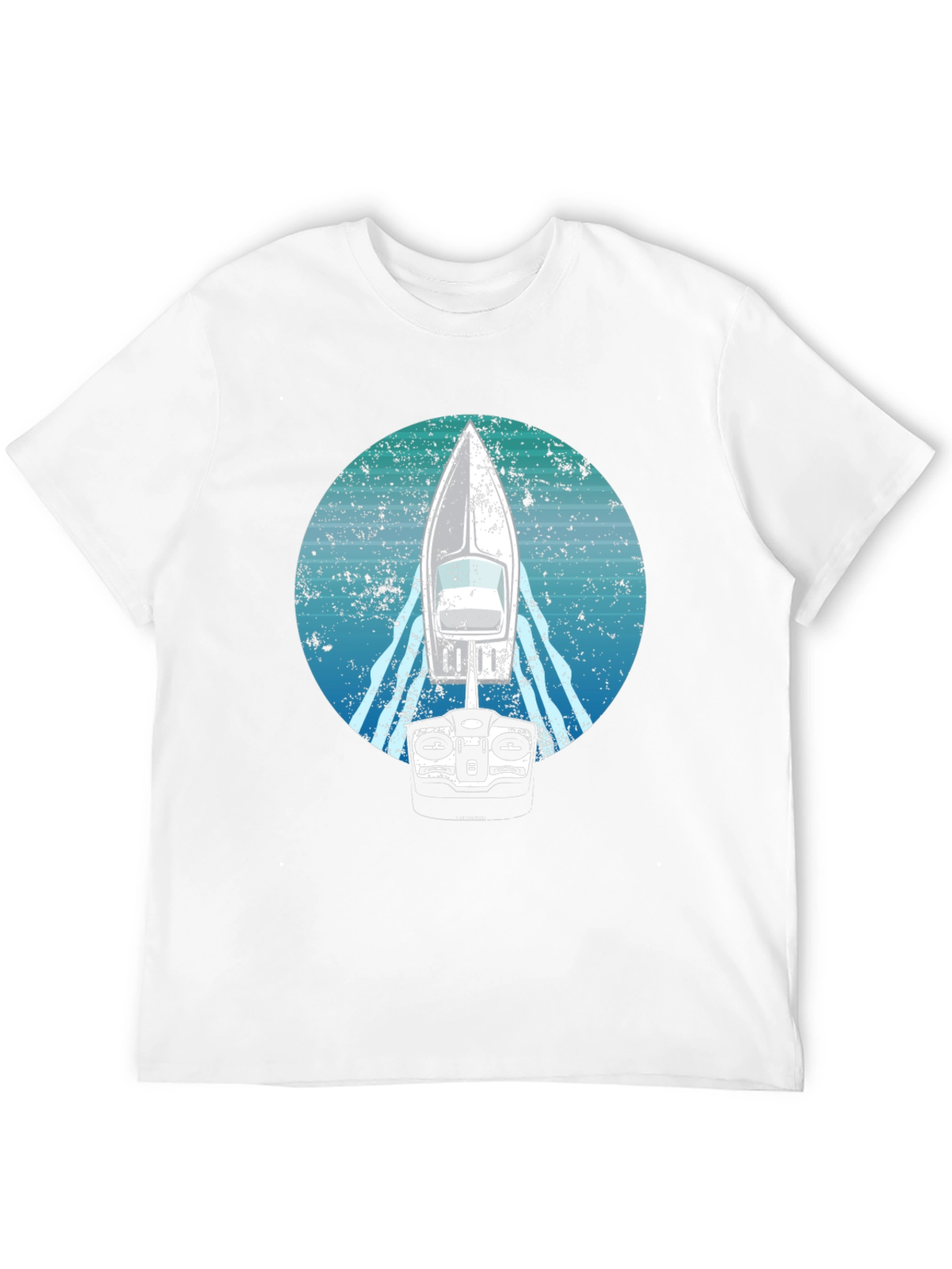 Black RC Boat Graphic T-Shirt - Boating Hobby Tee view 12