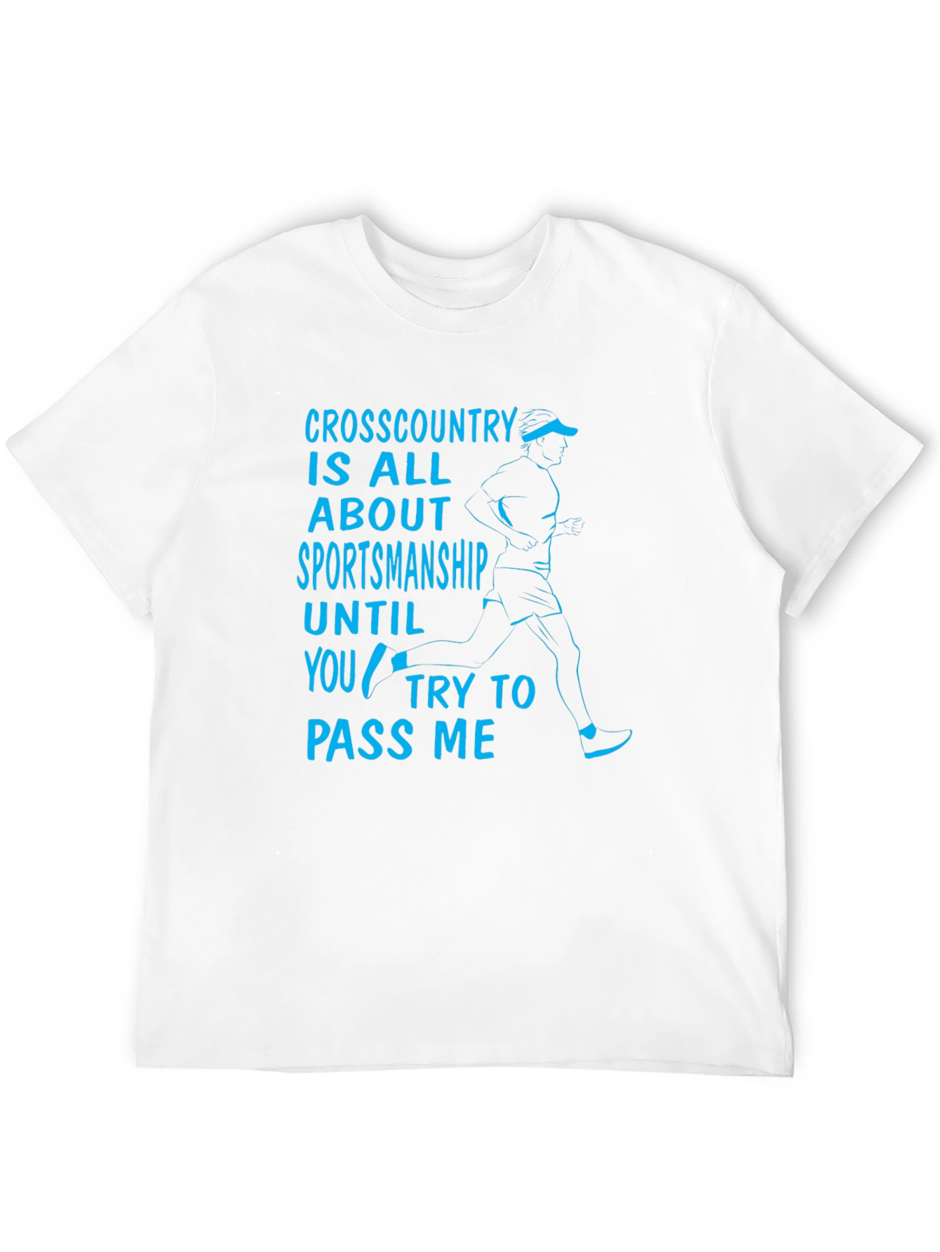 Black Funny Cross Country Sportsmanship Graphic T-Shirt view 12
