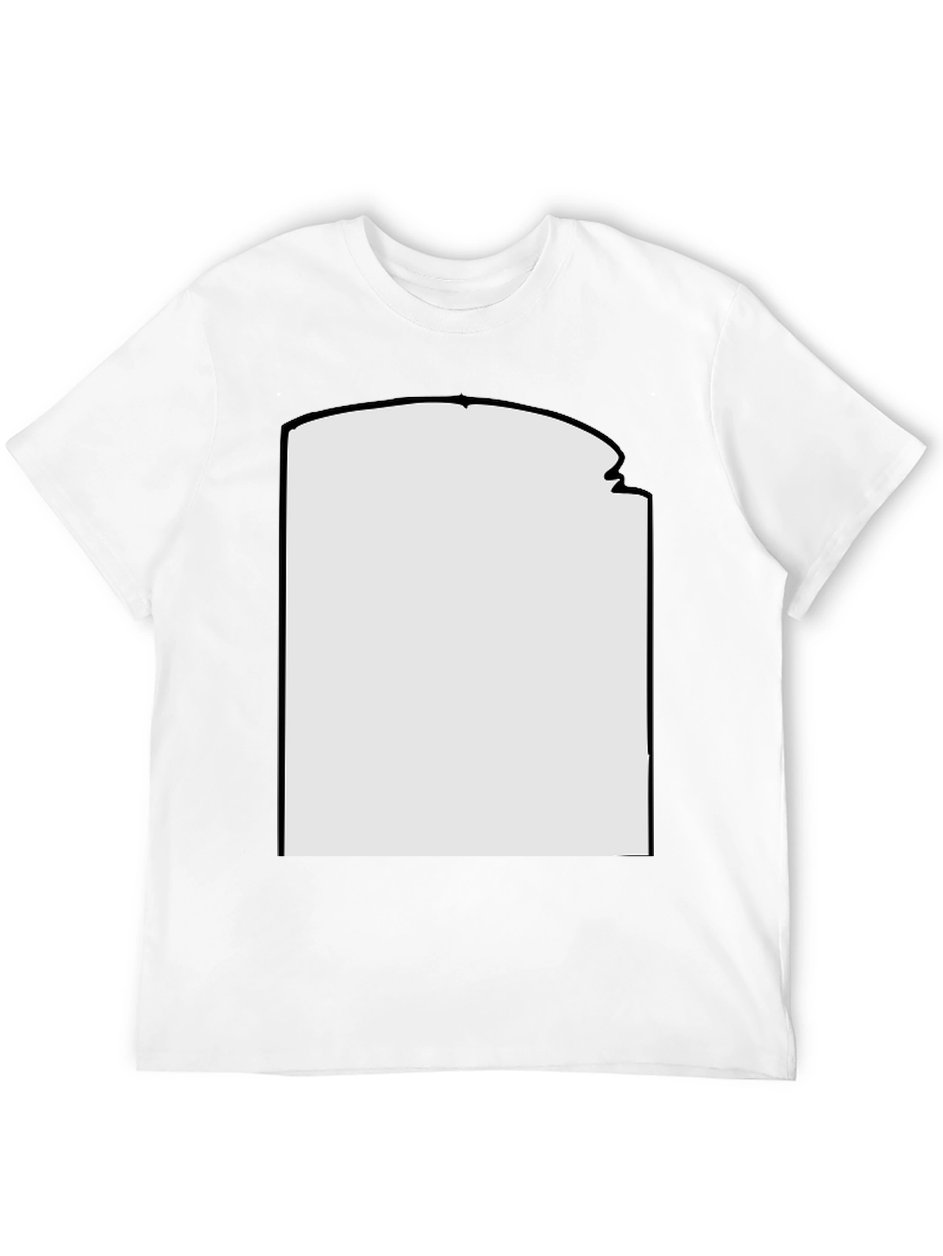 Black Blank Graphic Tee - Customizable Design Space view 12