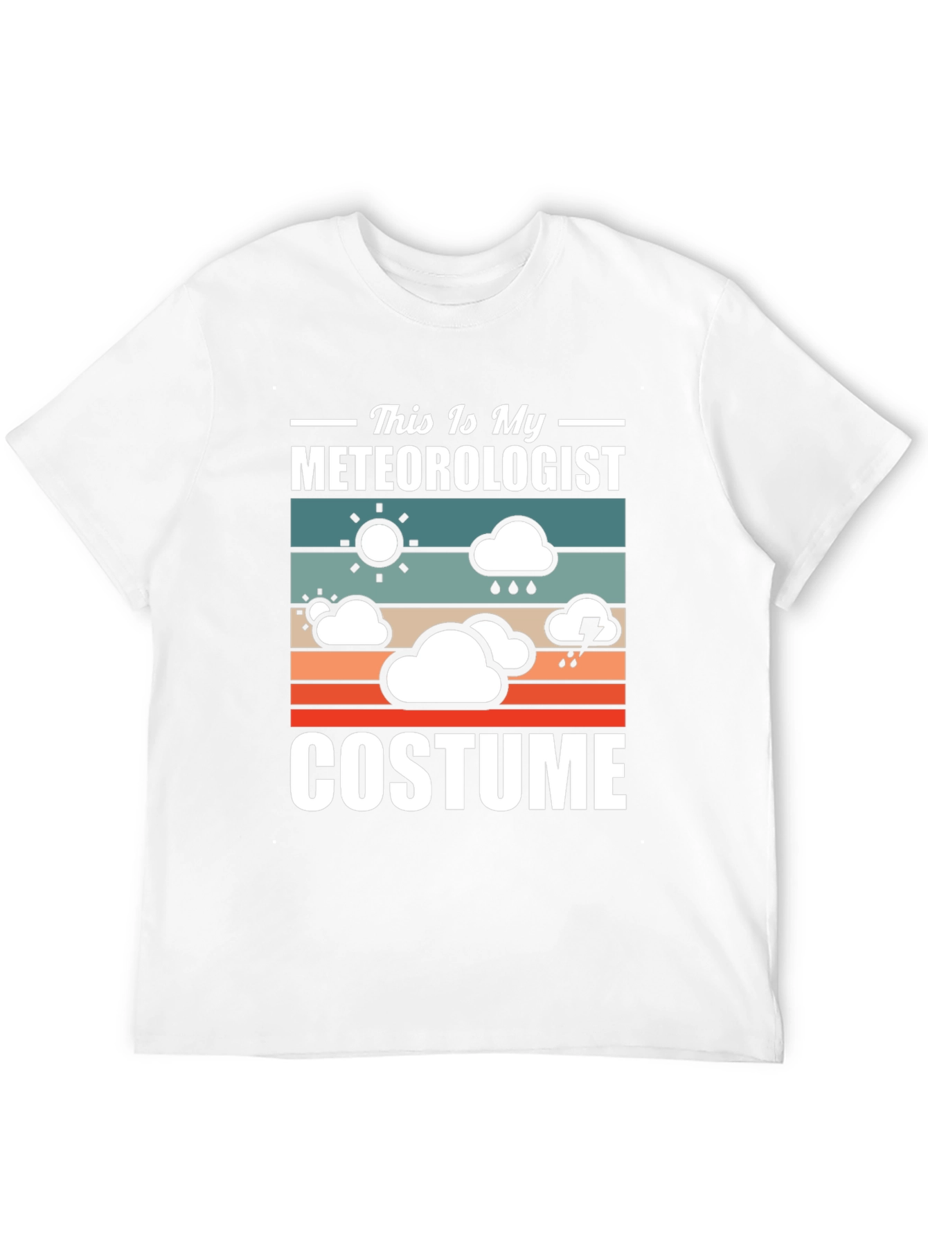 Black Meteorologist Costume T-Shirt - Funny Weather Tee view 12