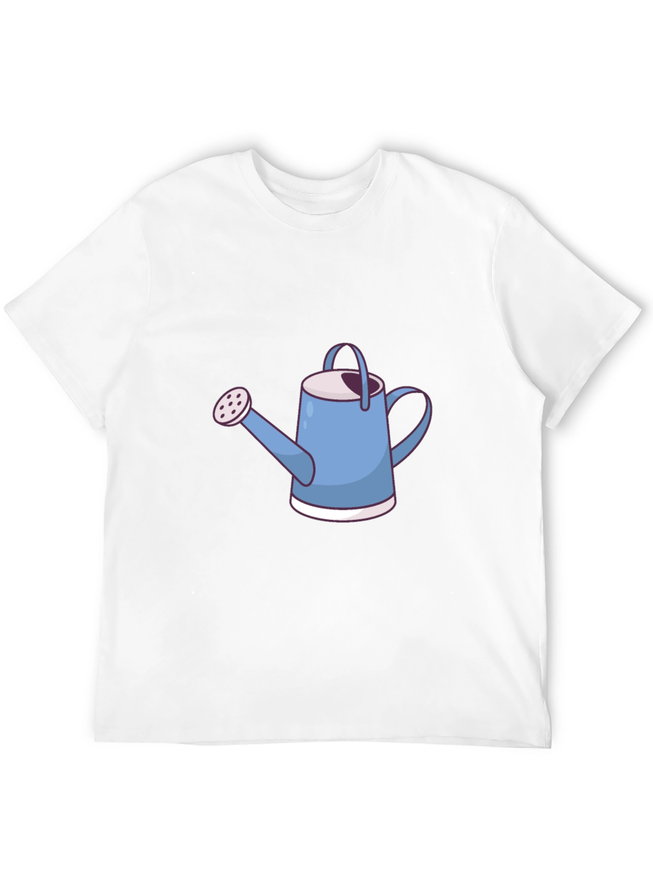 Black Cute Watering Can Graphic Tee view 12