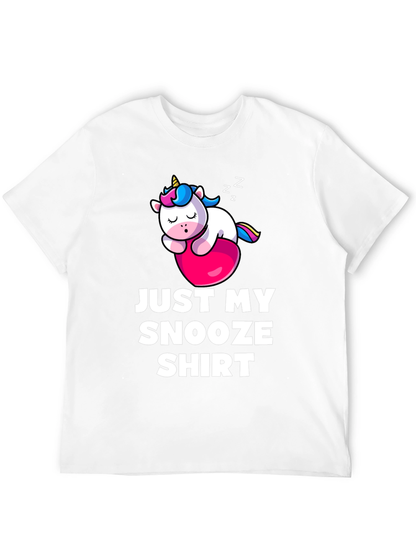 Black Just My Snooze Shirt - Unicorn Sleep Tee view 12
