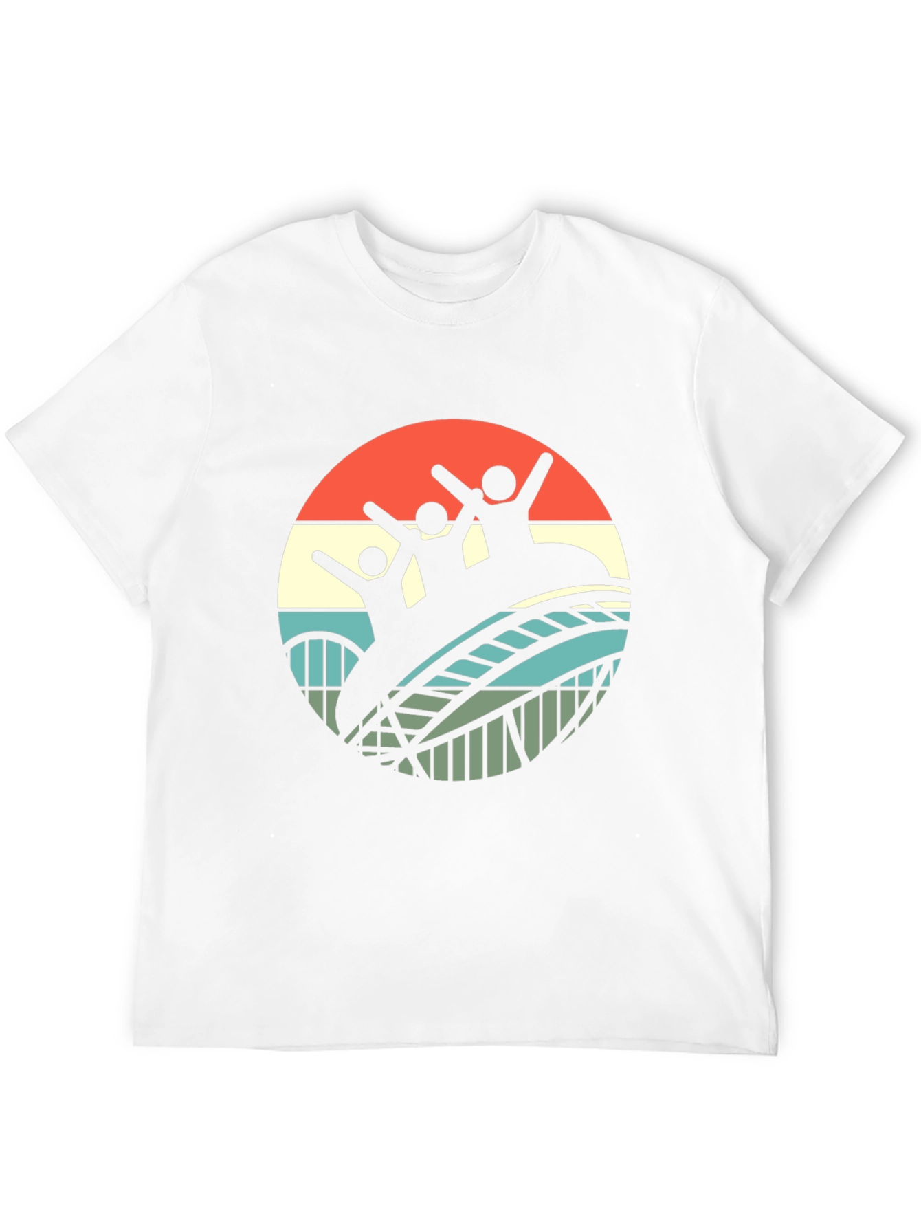 Black Retro Roller Coaster Ride T-Shirt - Black view 12