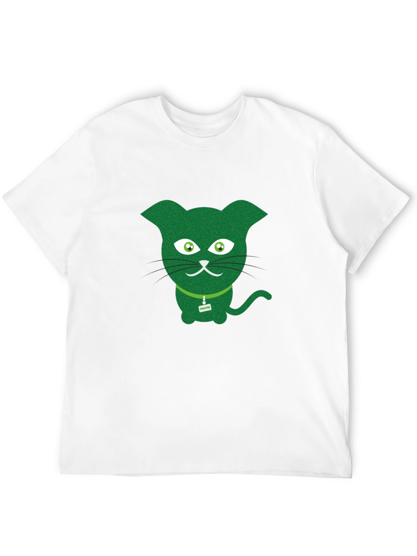Black Green Cat Graphic Tee - Fun & Quirky view 12