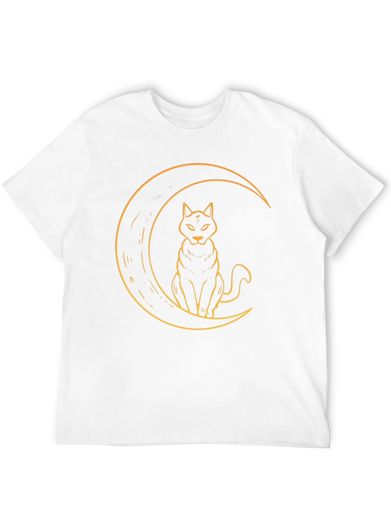 Black Cat Moon Graphic T-Shirt - Soft Cotton Tee view 12