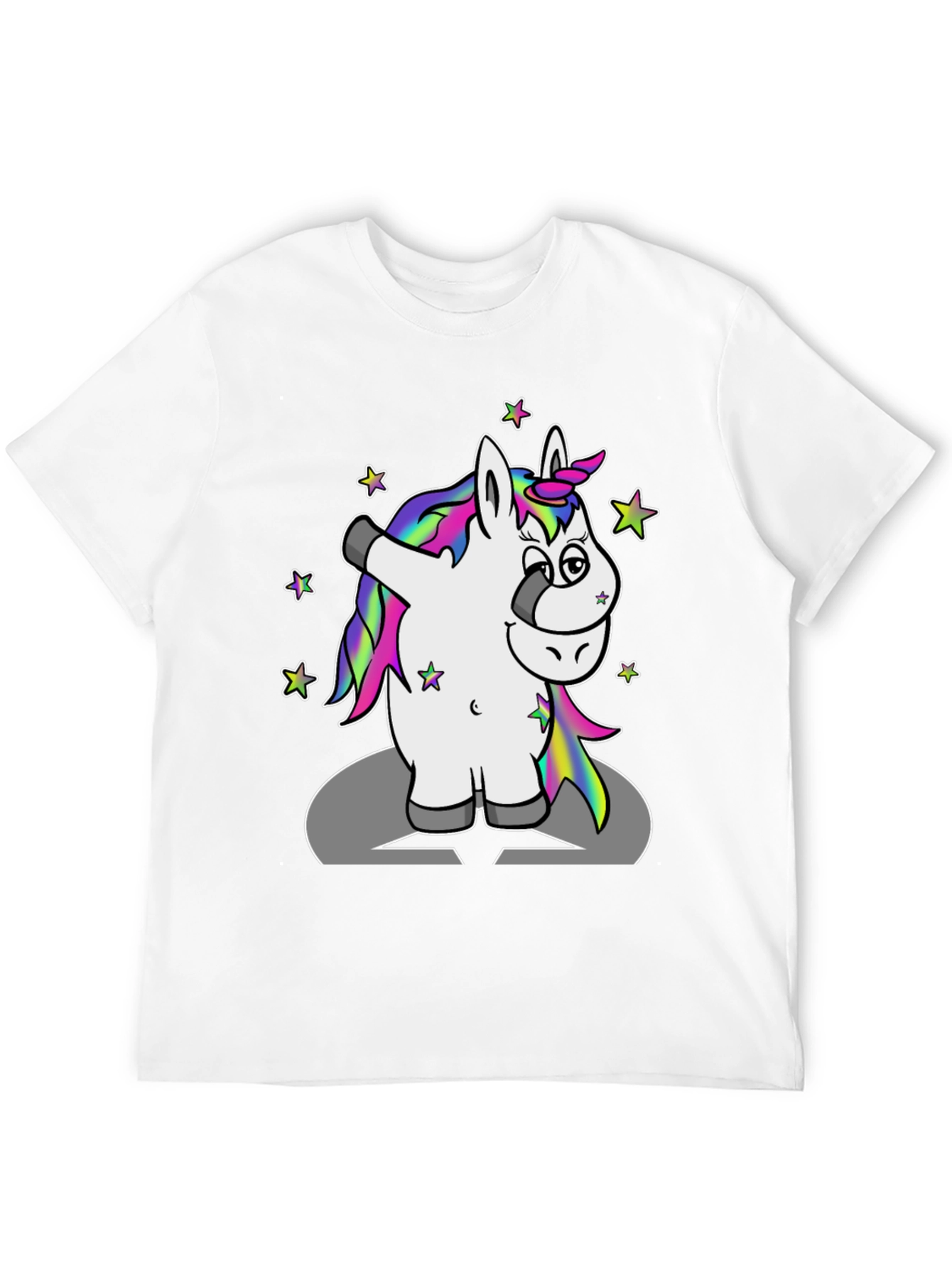 Black Dabbing Unicorn T-Shirt view 12