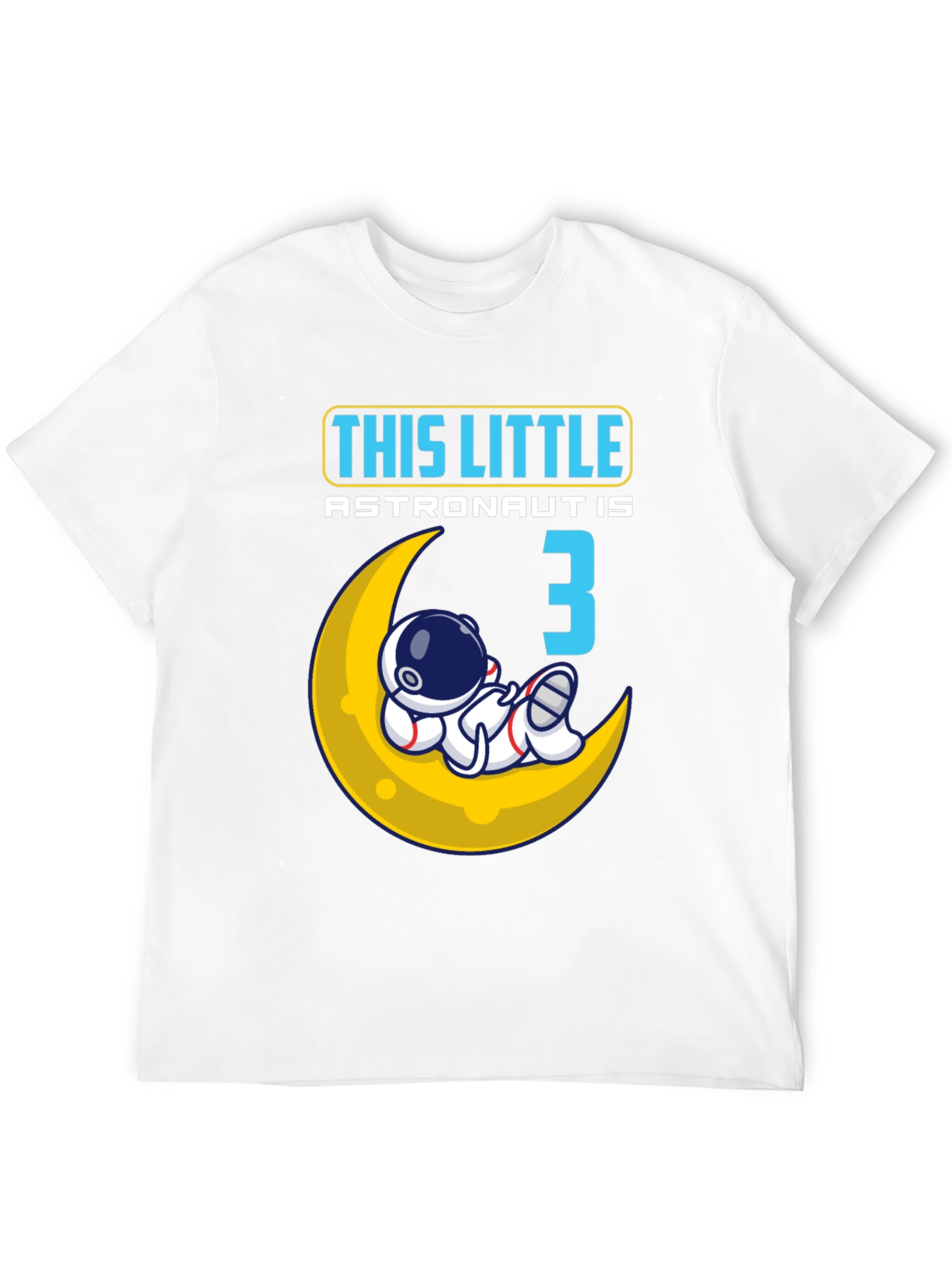 Black Little Astronaut Birthday Shirt - Age 3 view 12