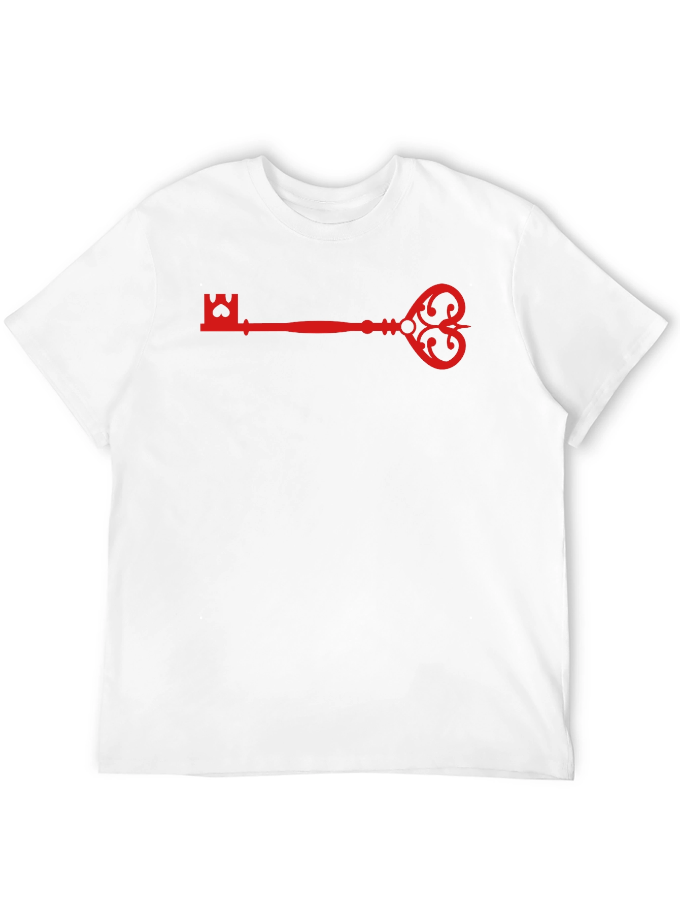 Black Red Key Graphic Black T-Shirt view 12
