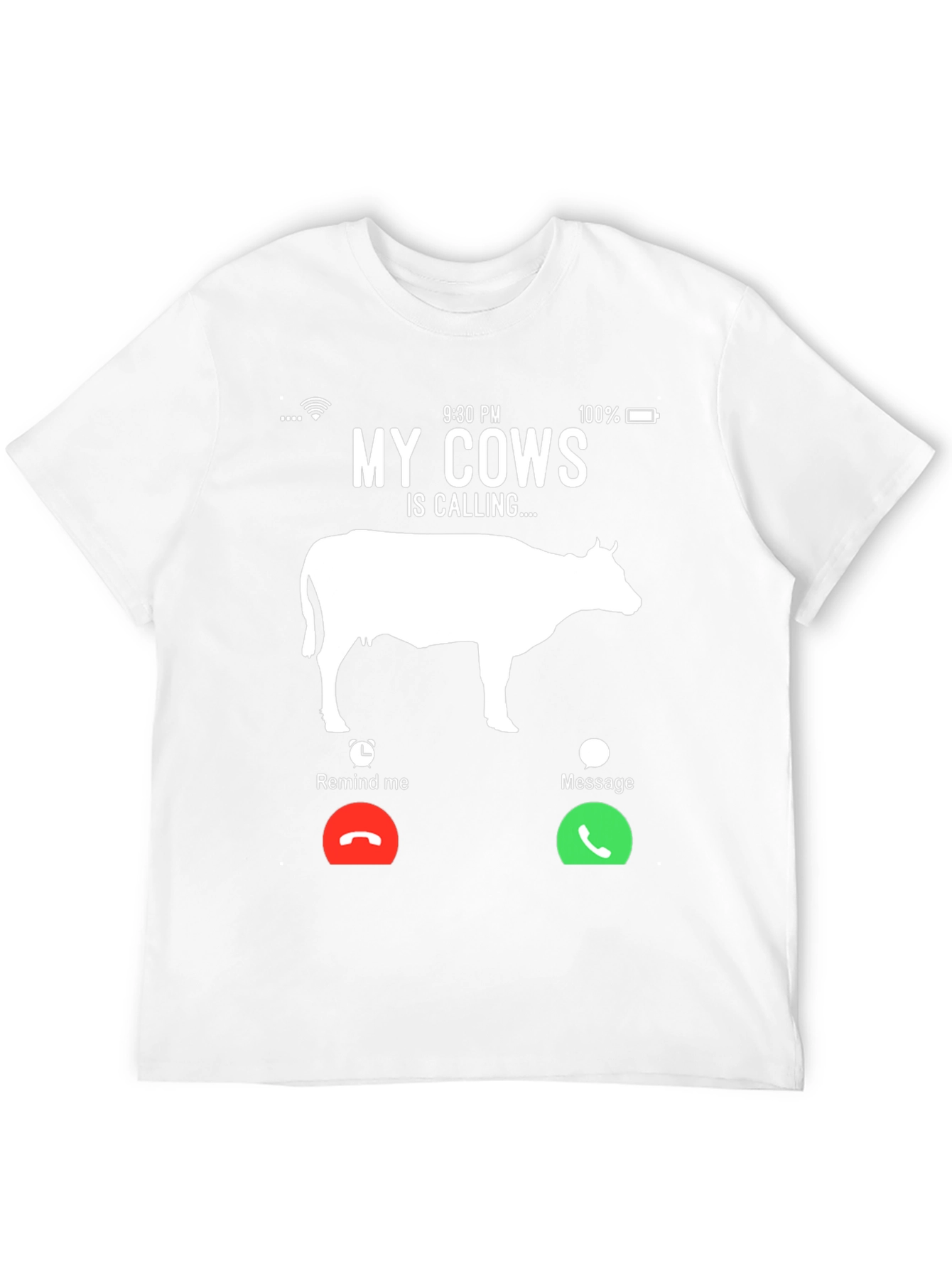 Black My Cows Is Calling T-Shirt - Farm Humor Tee view 12