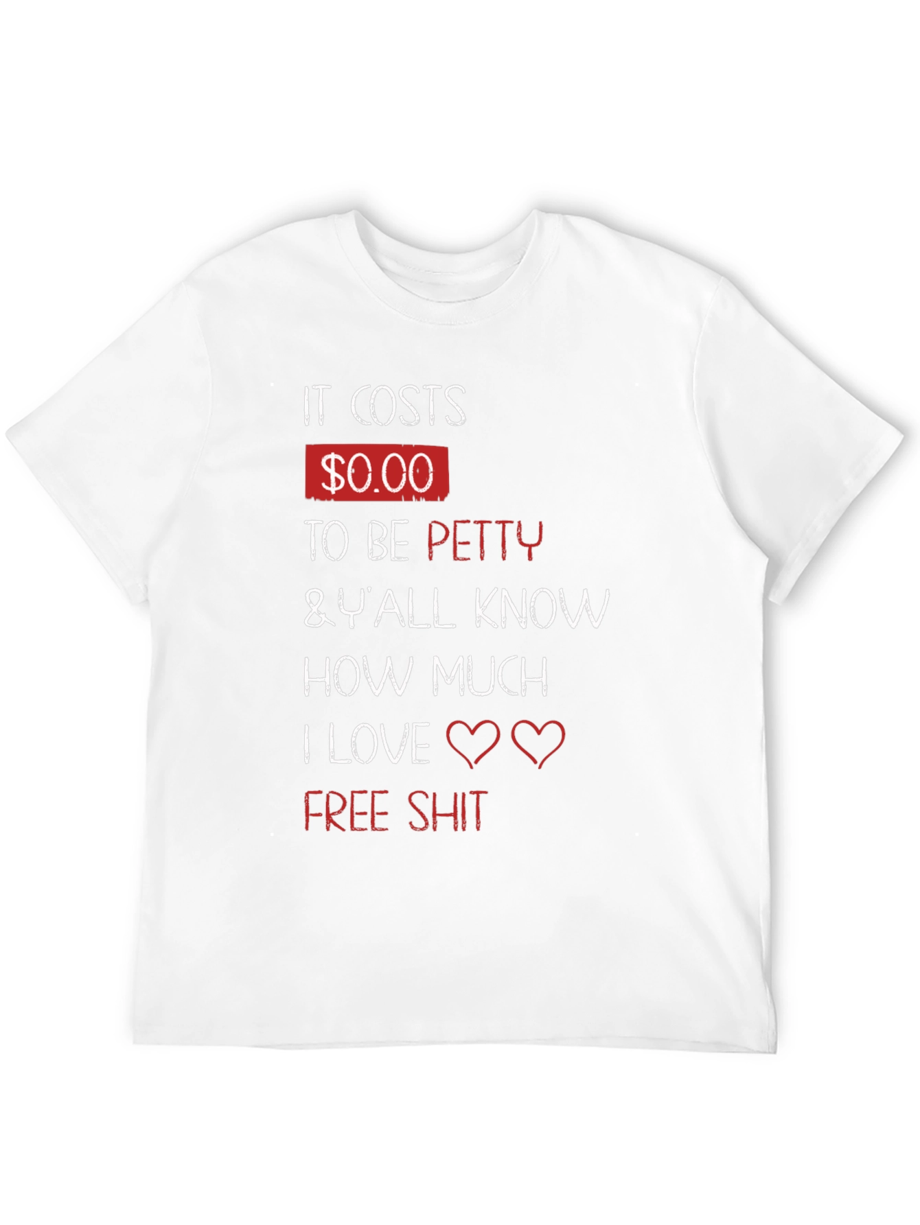 Black It Costs $0.00 To Be Petty T-Shirt view 12