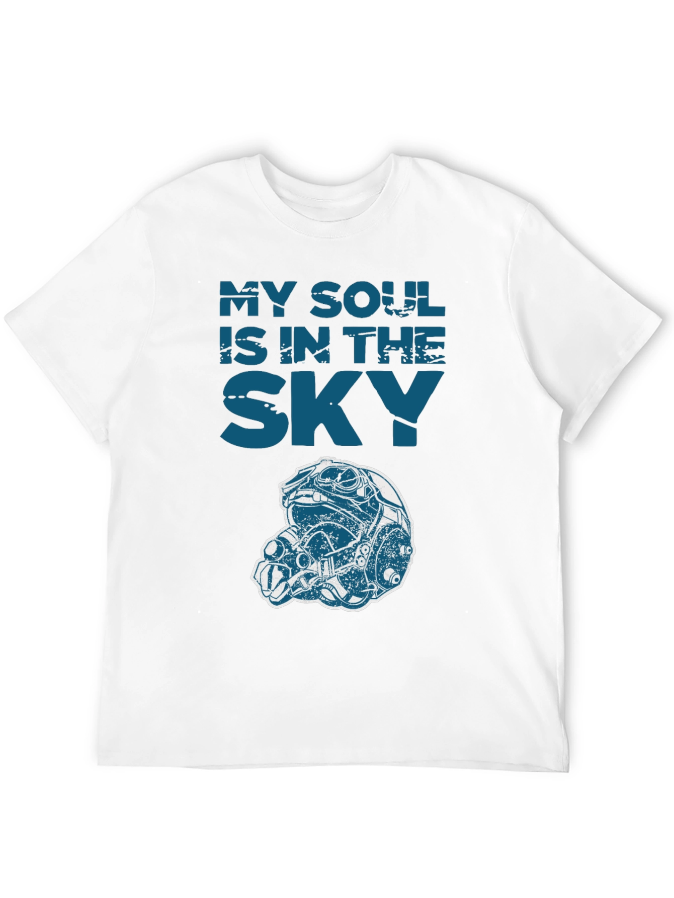 My Soul is in the Sky Graphic Tee - Pilot Helmet Design - 12