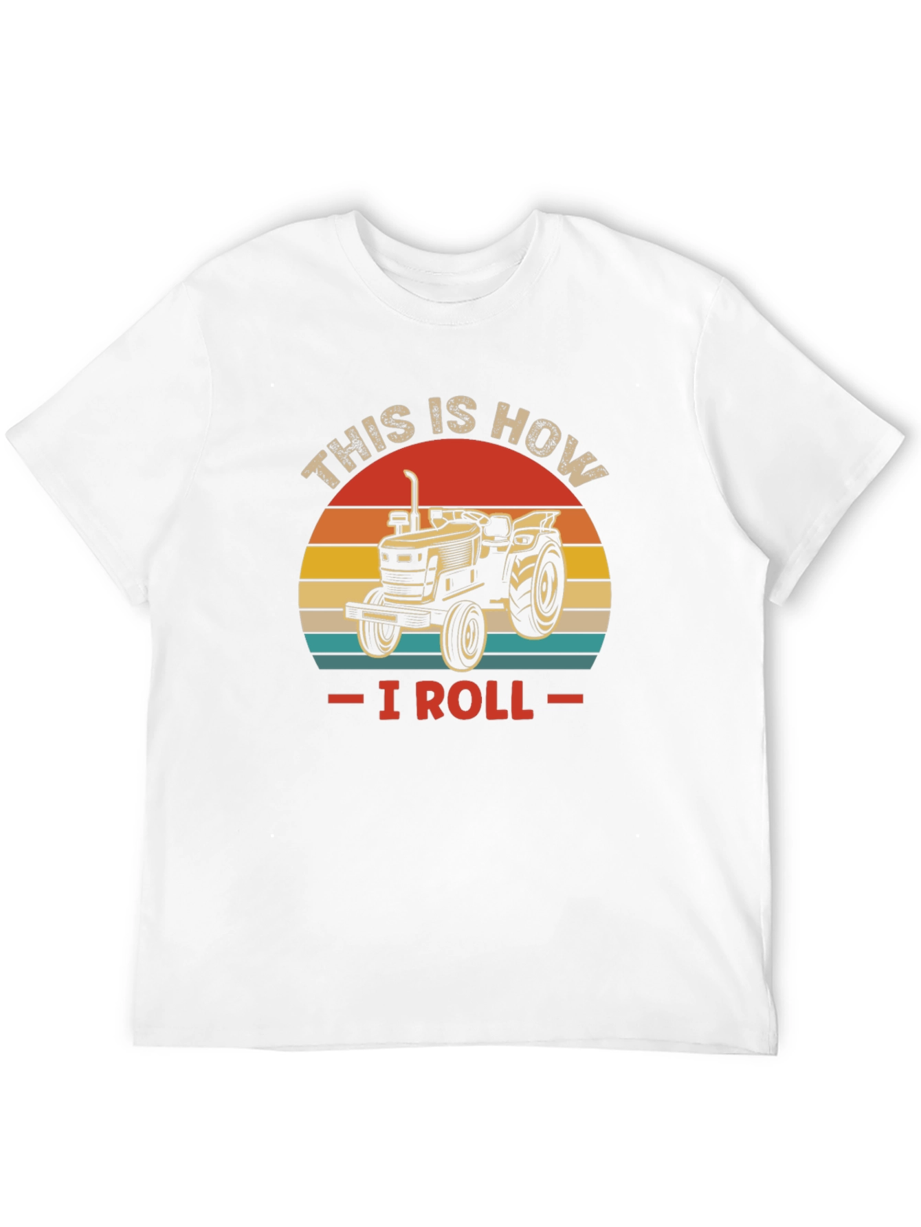 Black This is How I Roll Tractor T-Shirt view 12