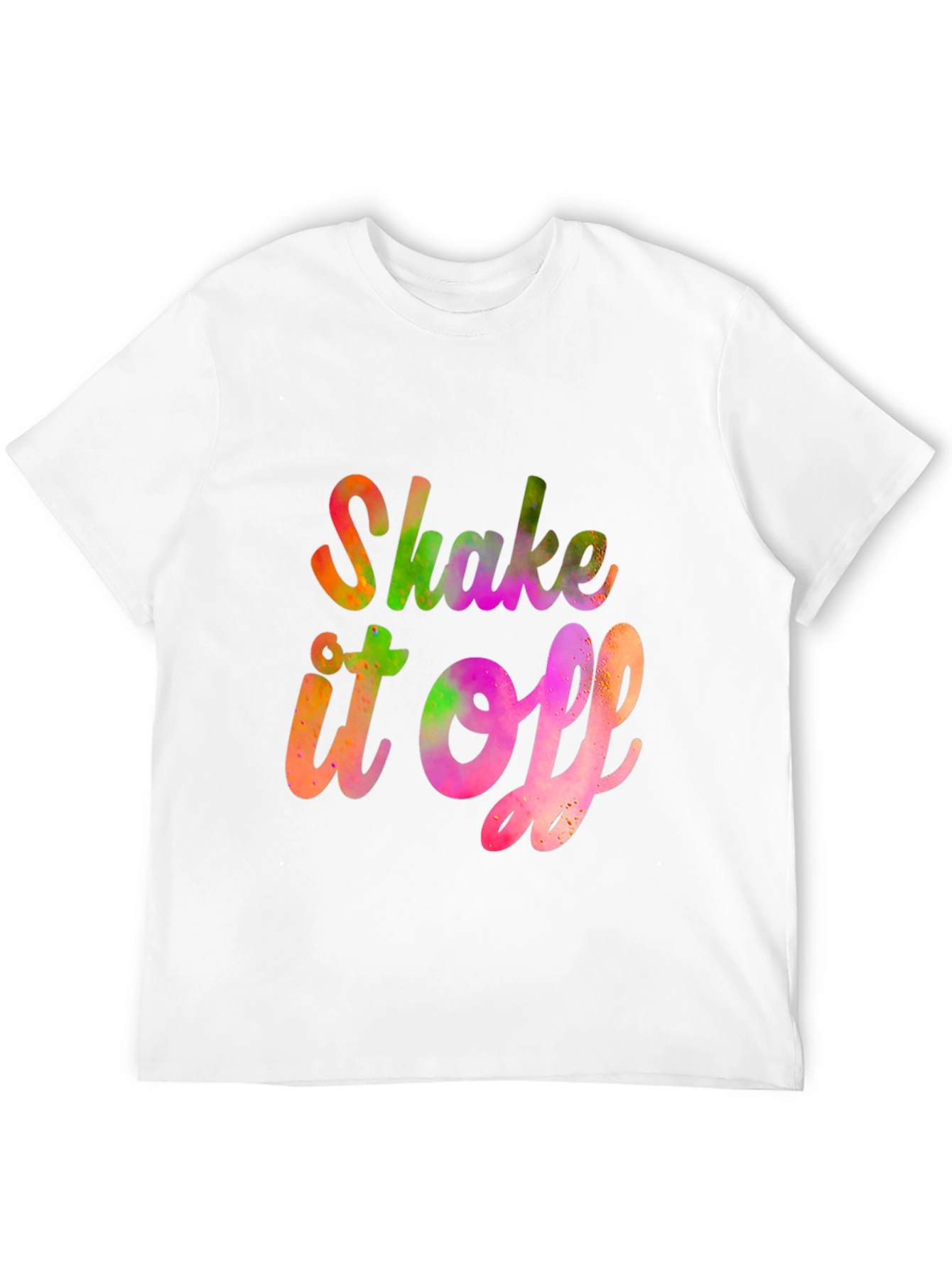 Black Shake It Off Graphic Tee - Vibrant Trendy Design view 12