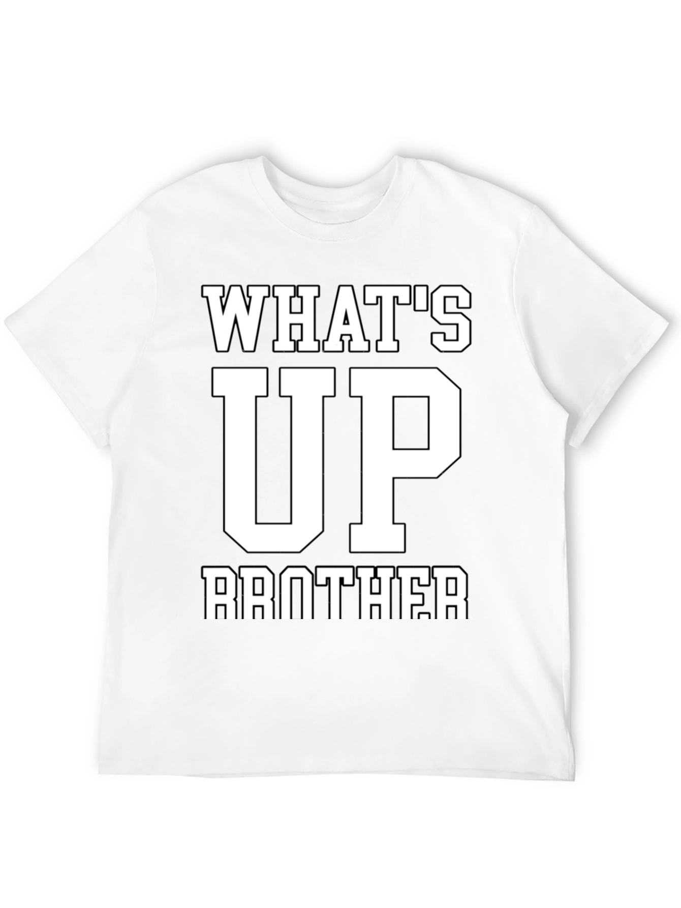 Black What's Up Brother Black Graphic T-Shirt view 12