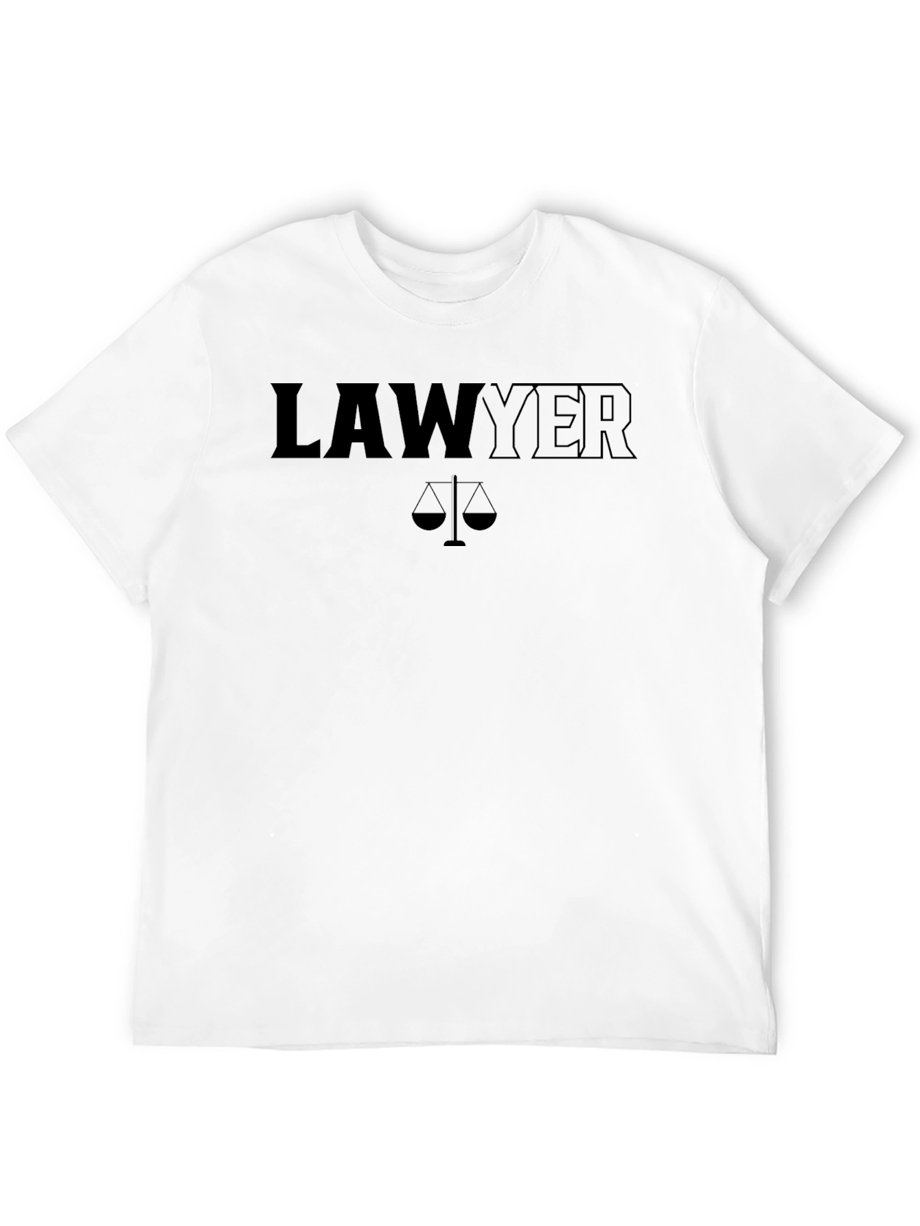 Lawyer Scales of Justice Graphic T-Shirt - 12