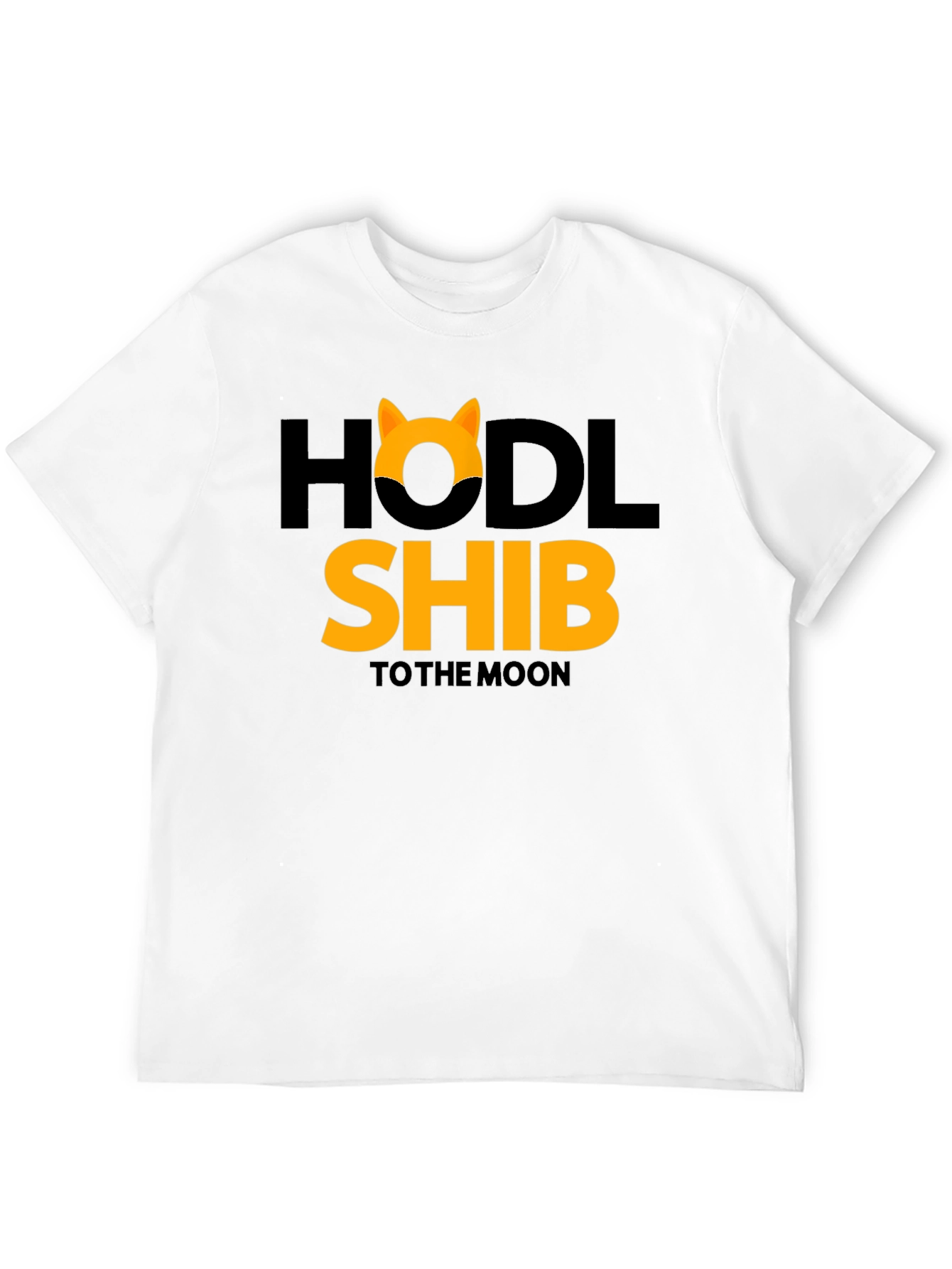 Black HODL Shib to the Moon Black T-Shirt view 12