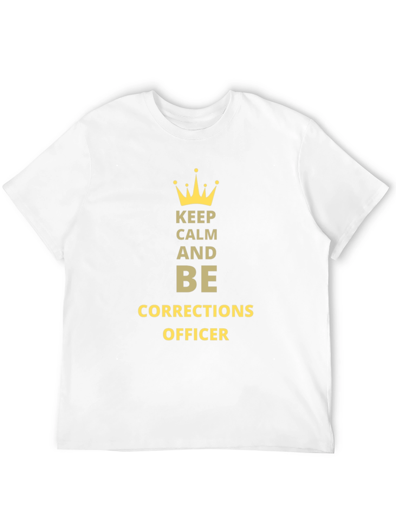 Black Keep Calm Corrections Officer Black Tee view 12