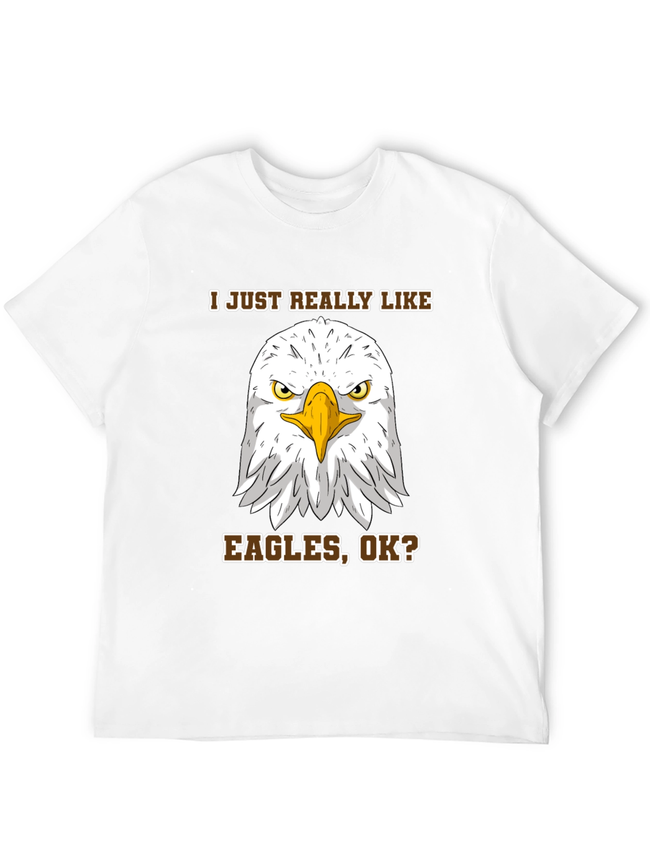 Black Eagle Lover T-Shirt - I Just Really Like Eagles, Ok? view 12