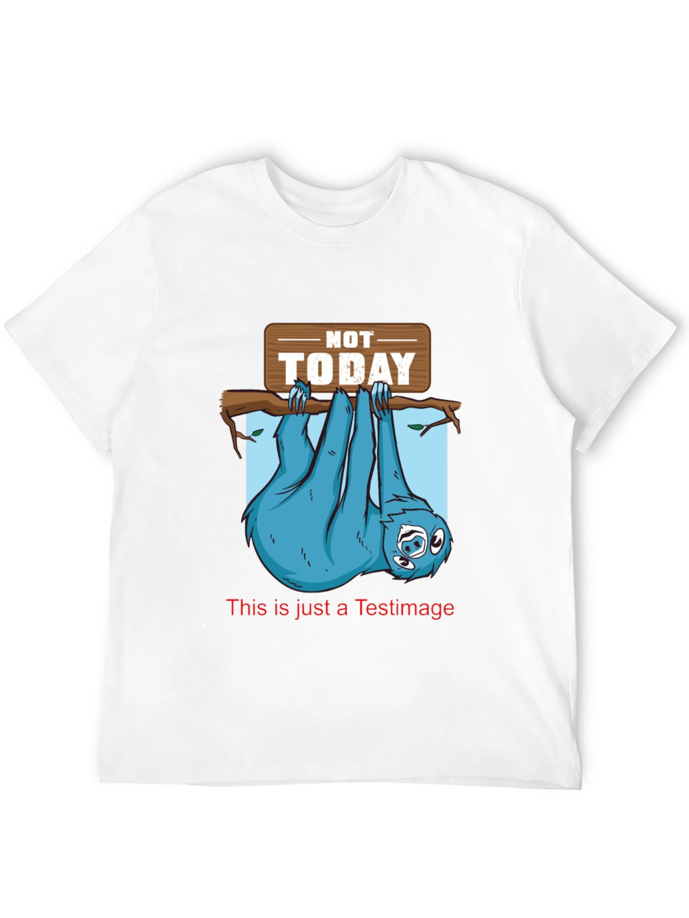 Black Not Today Sloth Graphic T-Shirt - Relaxed Fit view 12